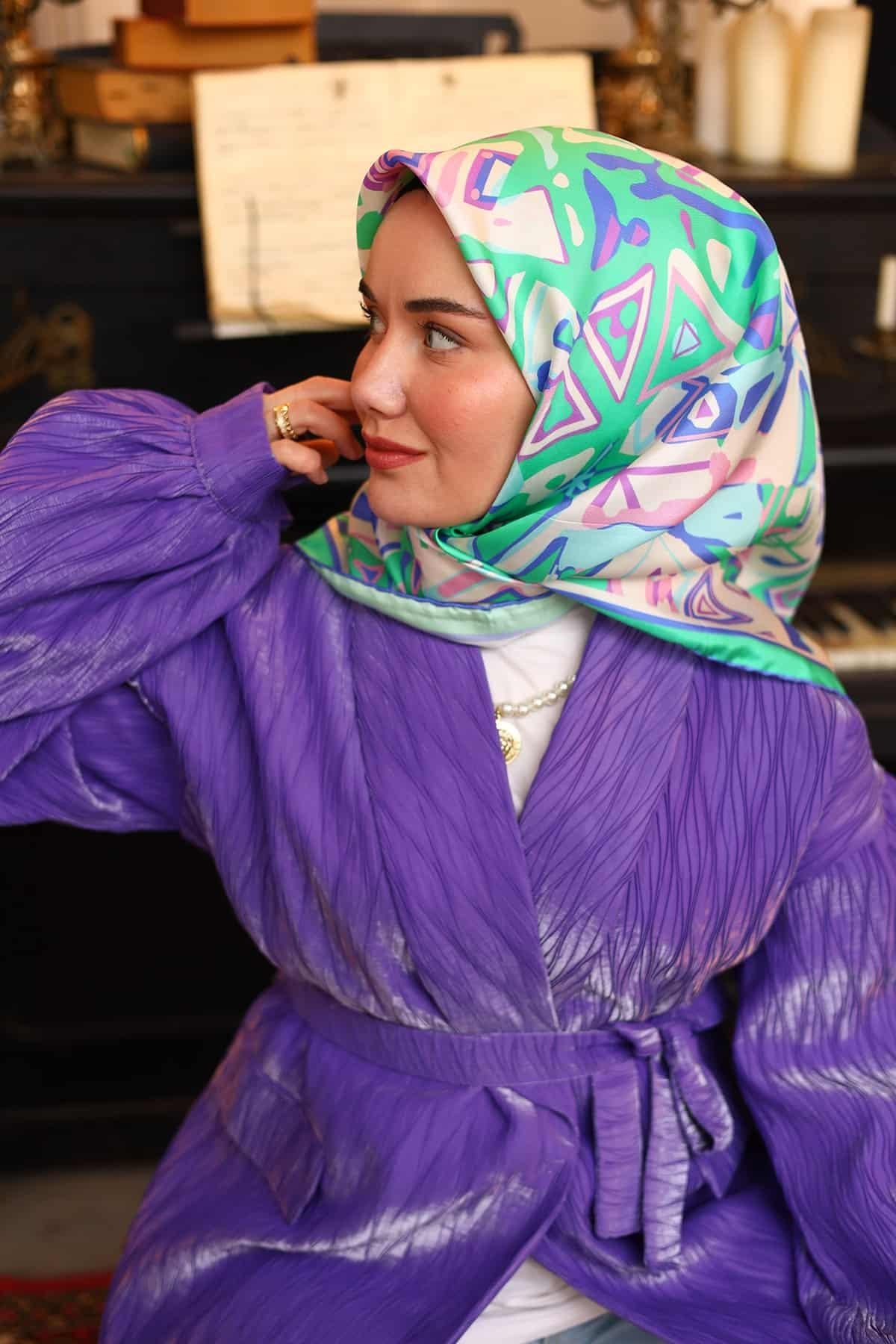Silk Home Twill İpek Eşarp 11427-19