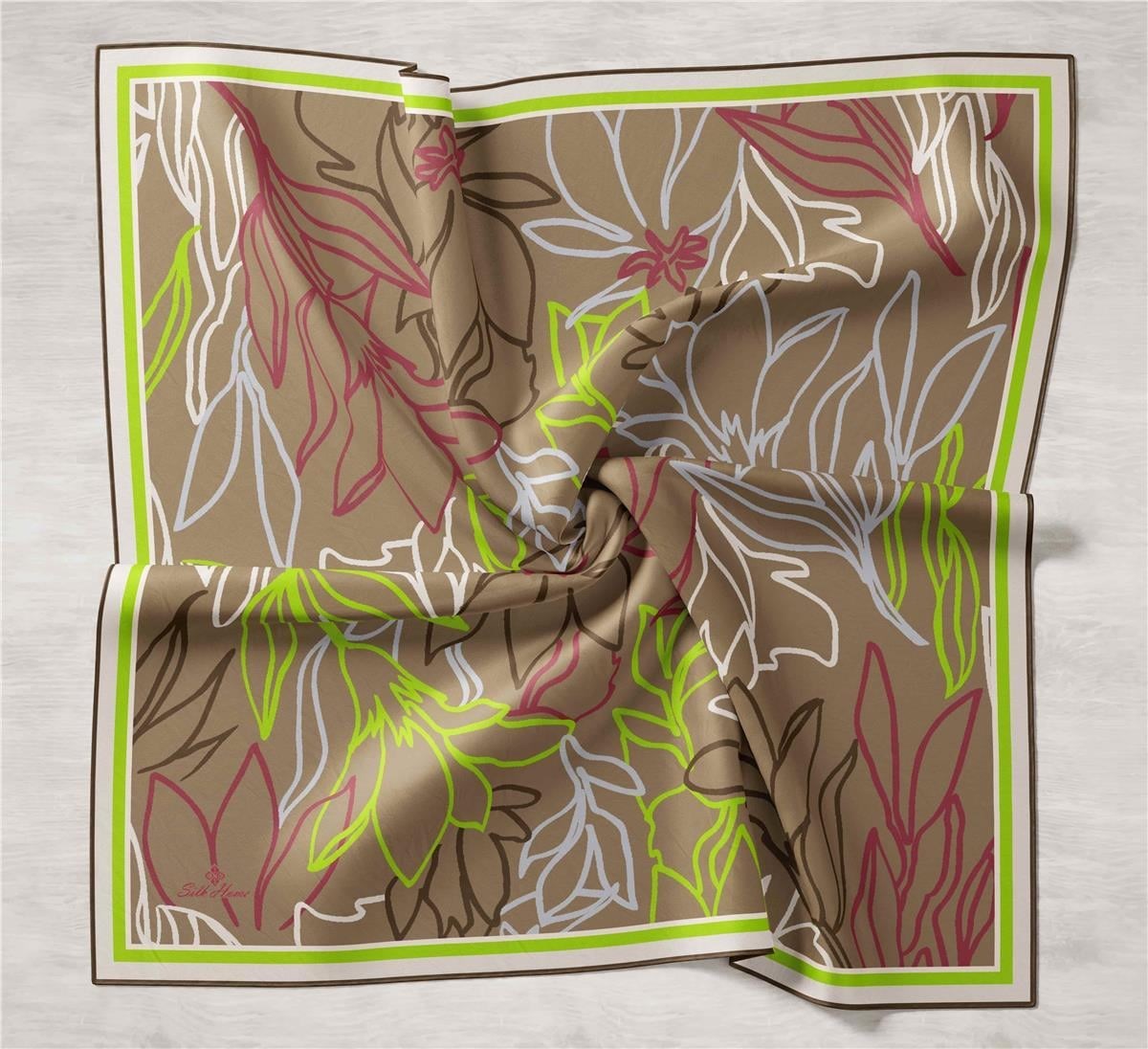 Silk Home Twill İpek Eşarp 11429-27