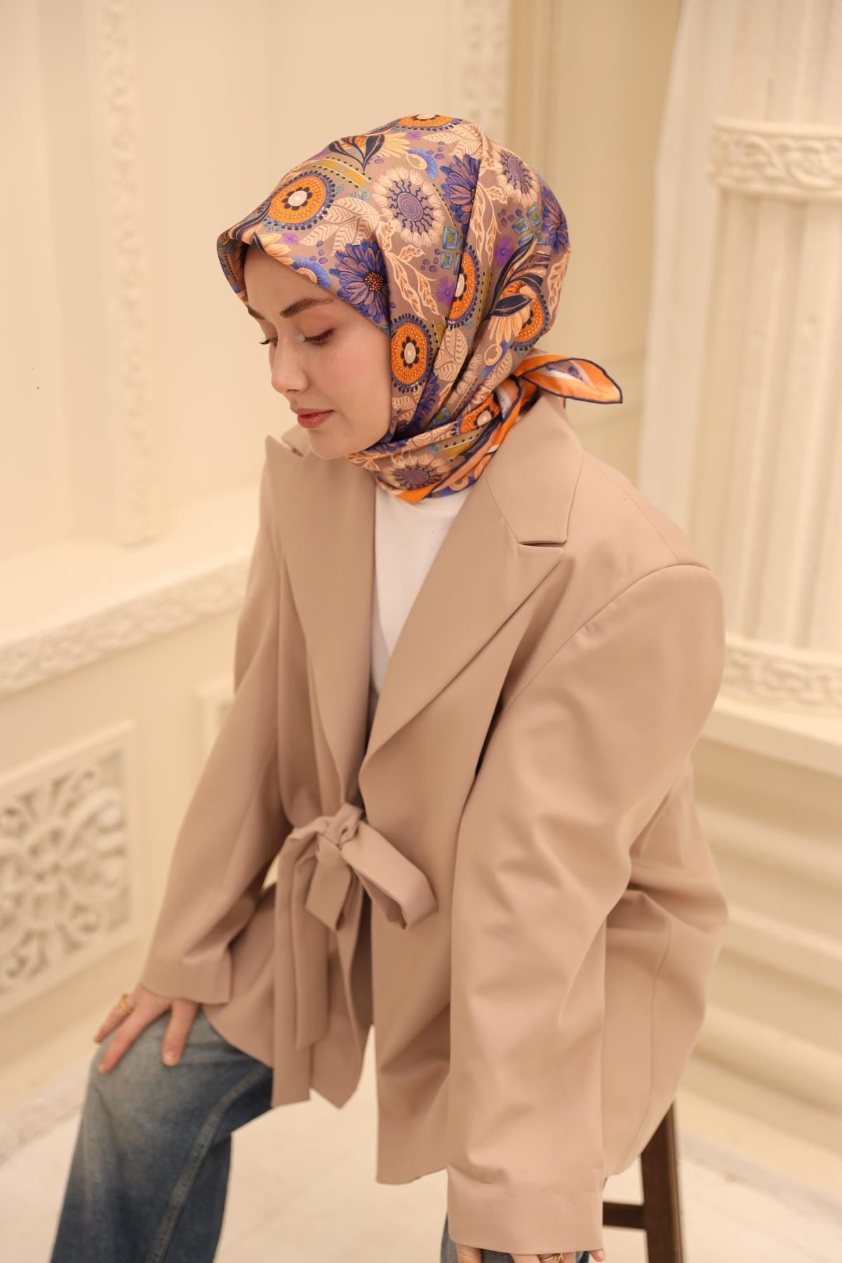 Silk Home Twill İpek Eşarp 11463-27