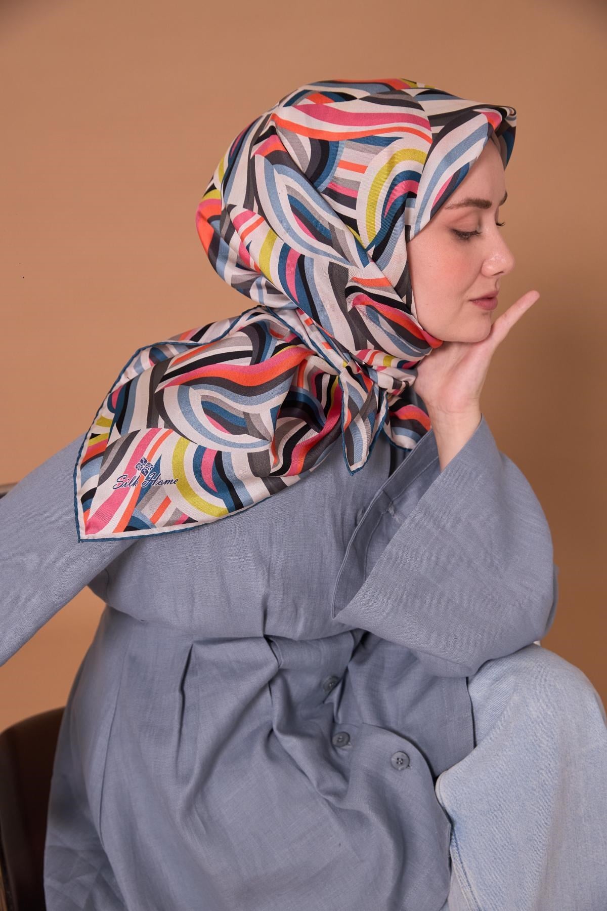 Silk Home Twill İpek Eşarp 11471-34