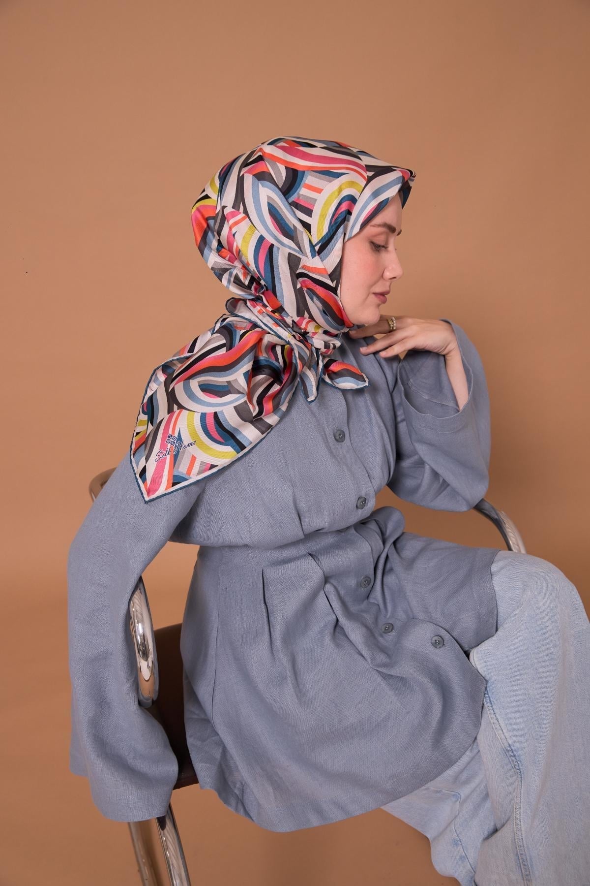 Silk Home Twill İpek Eşarp 11471-34