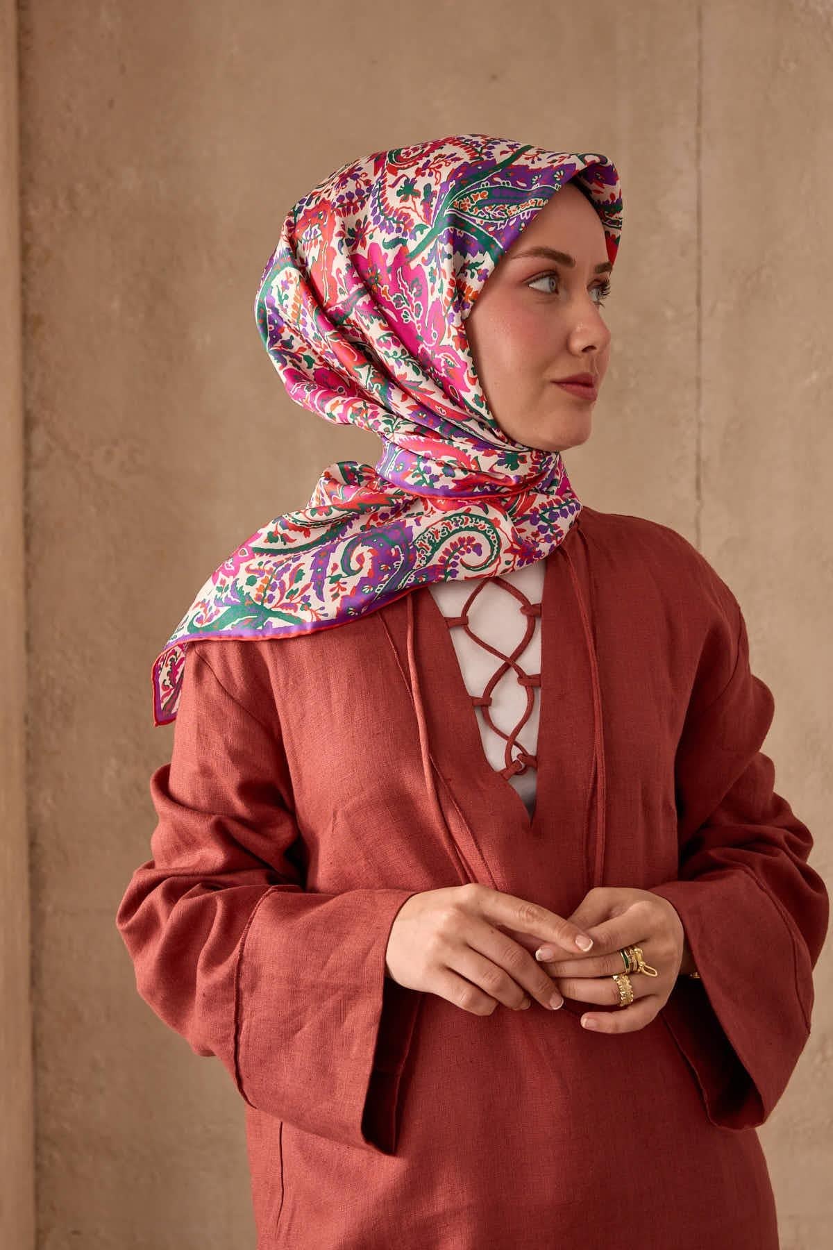 Silk Home Twill İpek Eşarp 11473-43