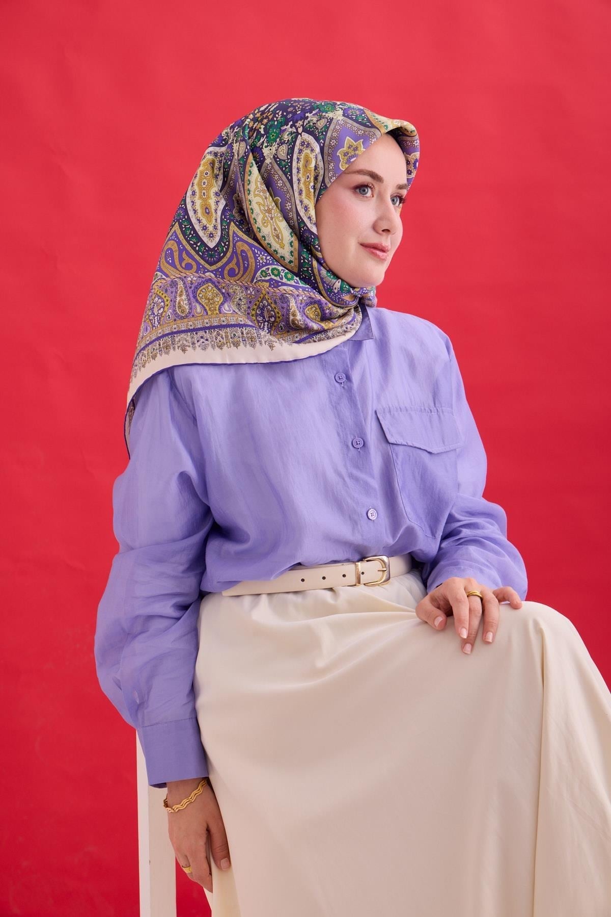 Silk Home Twill İpek Eşarp 11476-17