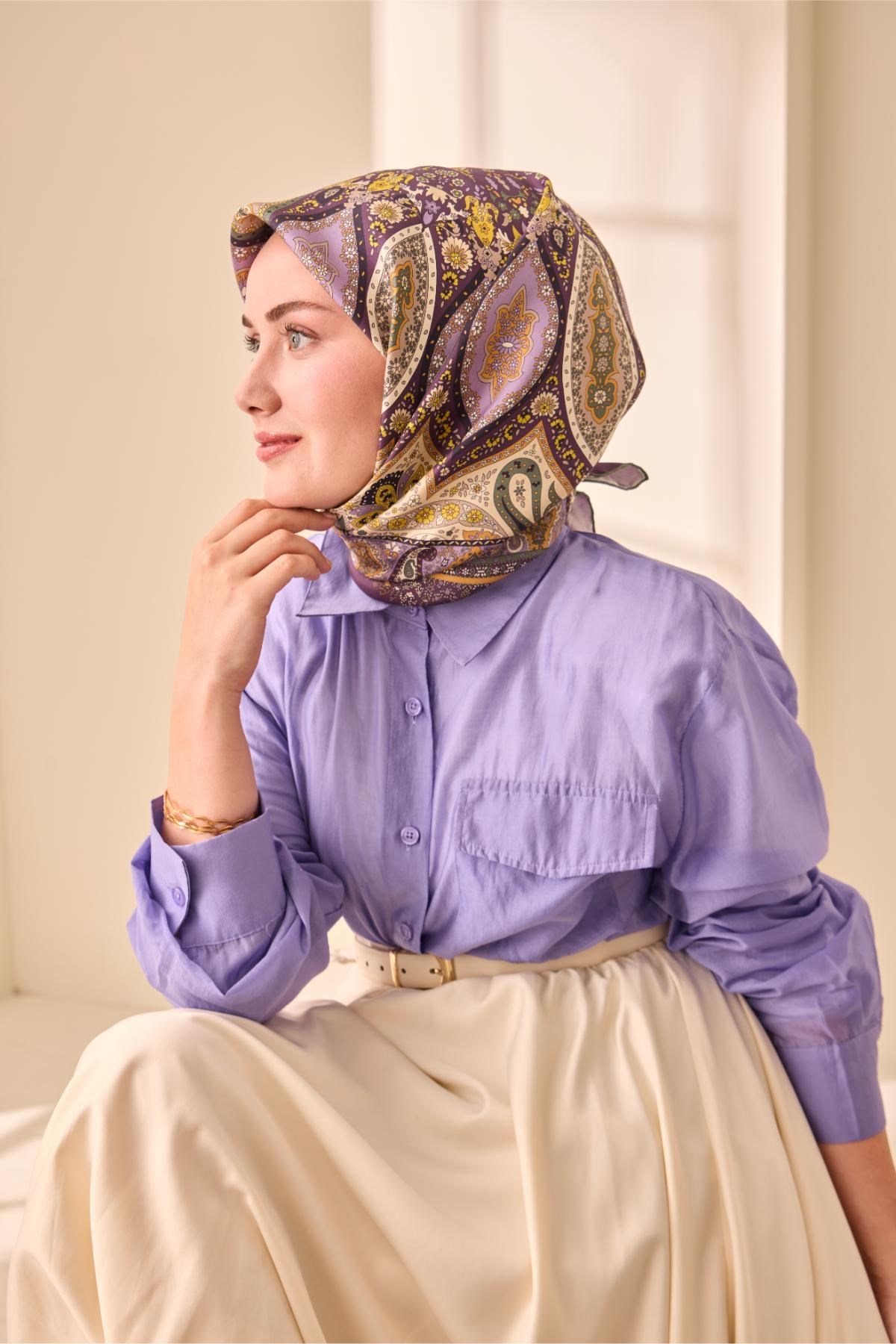 Silk Home Twill İpek Eşarp 11476-39