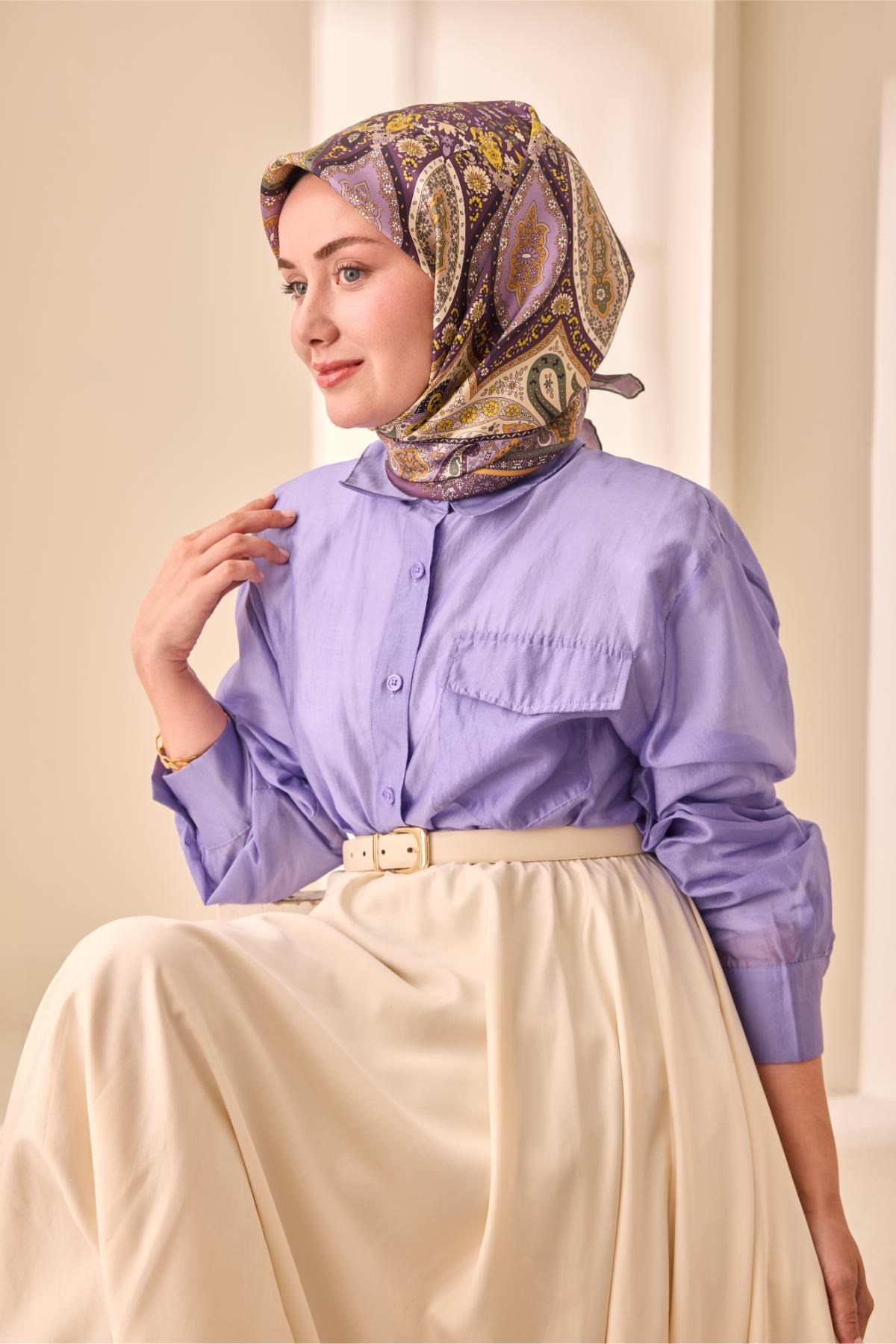 Silk Home Twill İpek Eşarp 11476-39