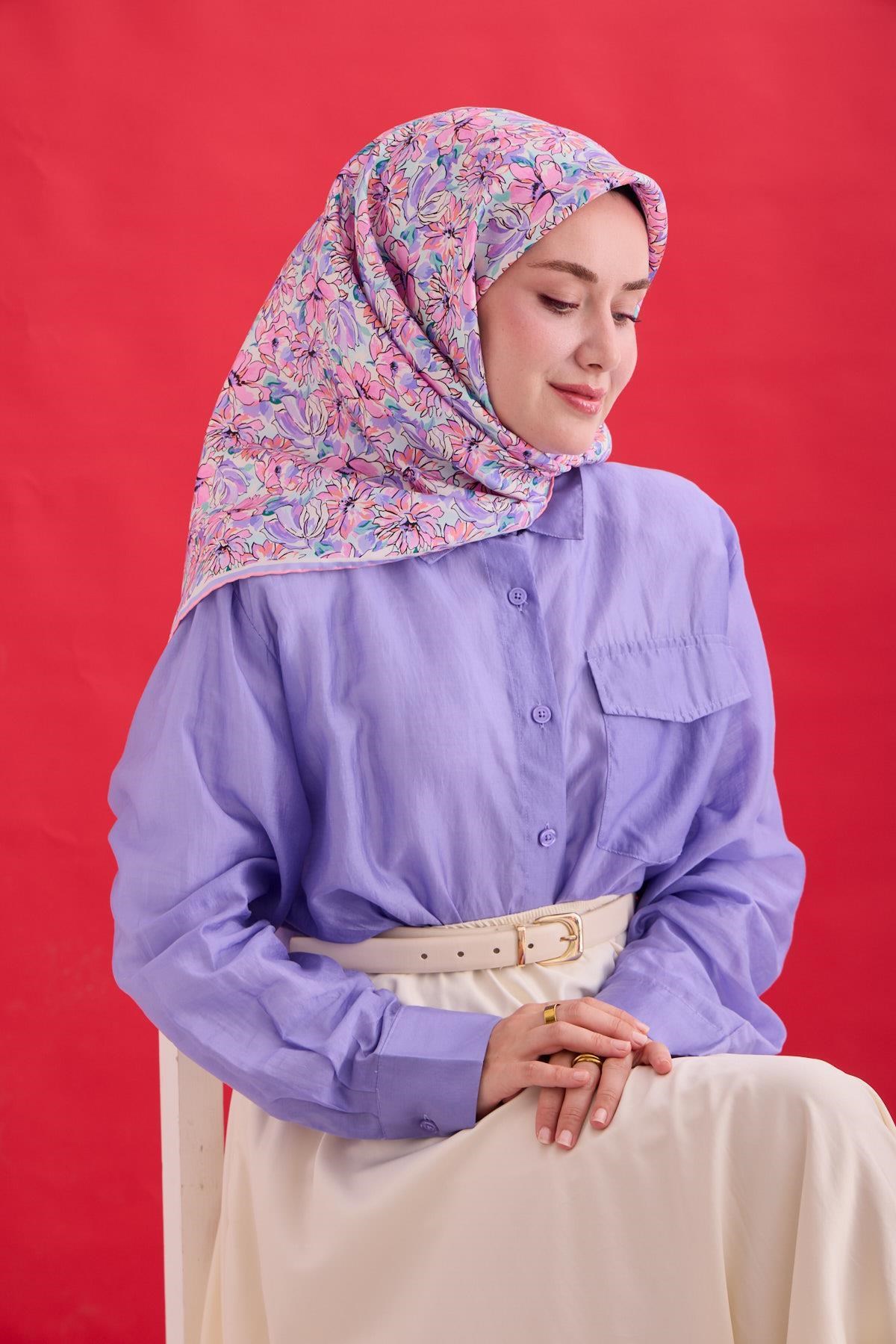 Silk Home Twill İpek Eşarp 11477-40