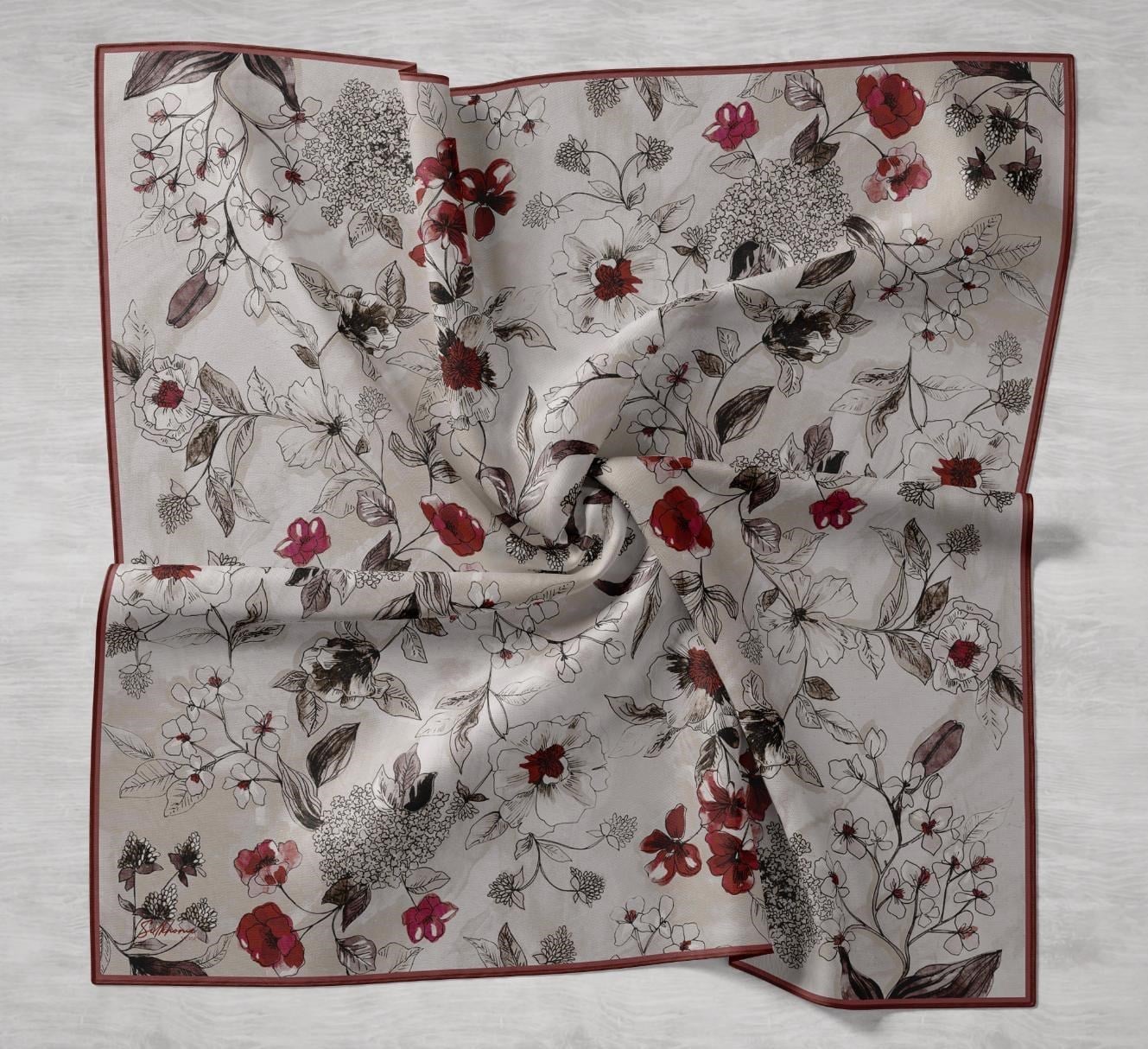 Silk Home Twill İpek Eşarp 11508-16