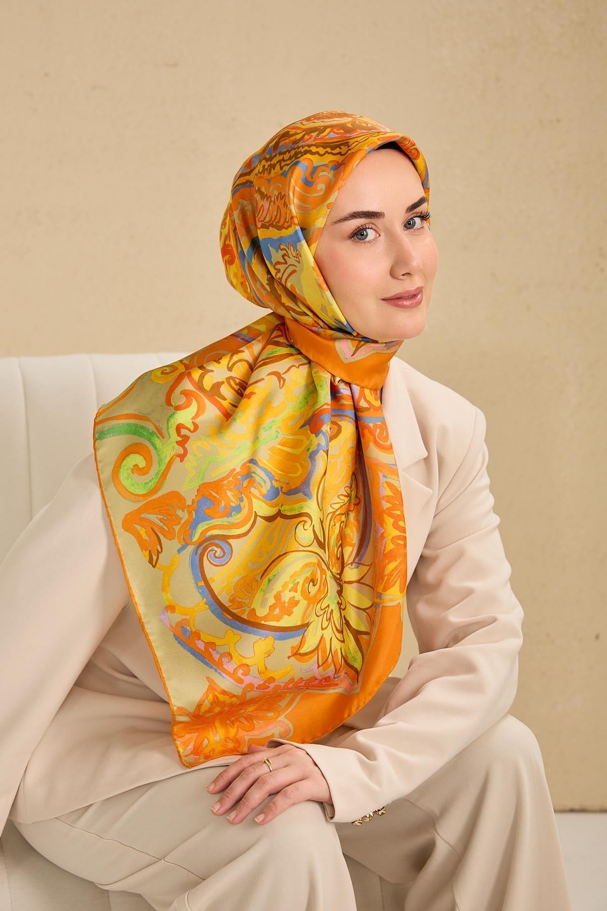 Silk Home Twill İpek Eşarp 11512-11