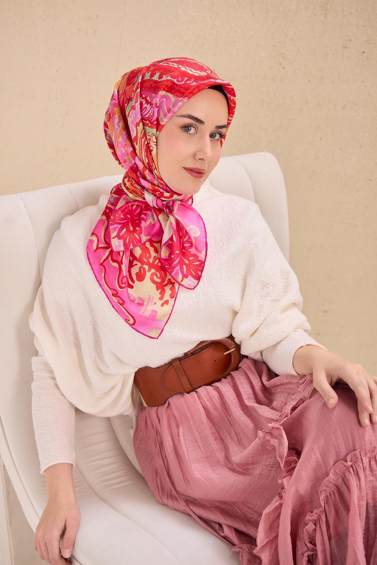 Silk Home Twill İpek Eşarp 11512-14