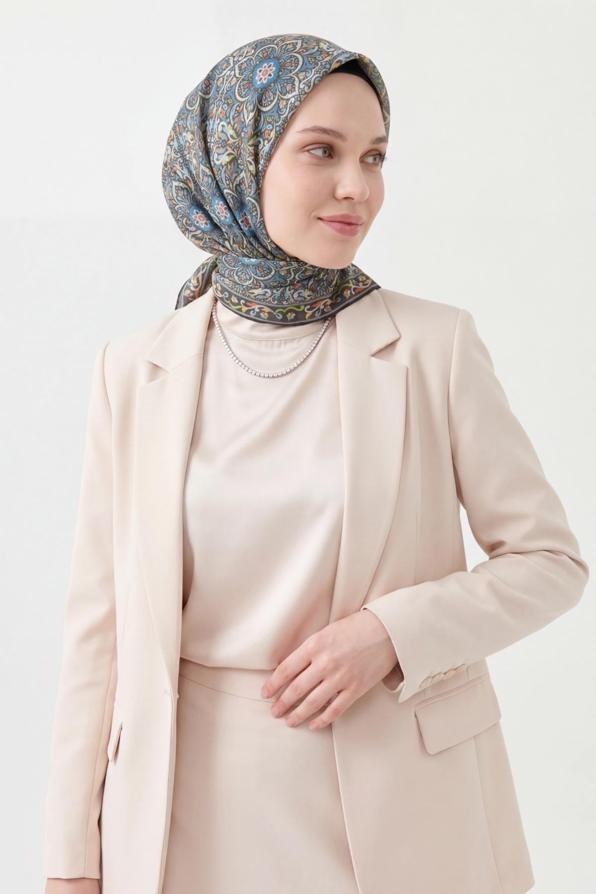 Soft Eşarp Antrasit 90x90