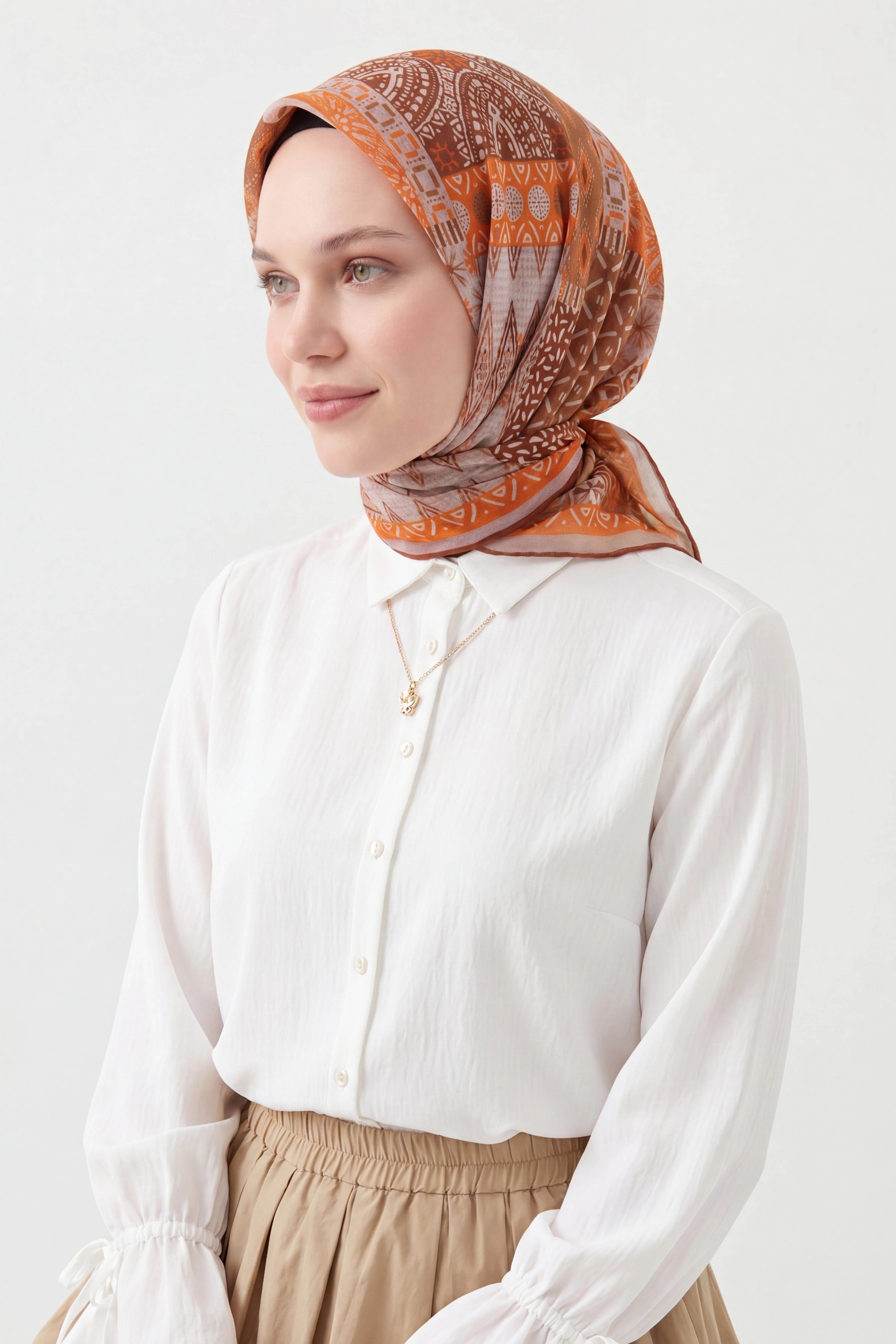 Soft Eşarp Authentic Turuncu