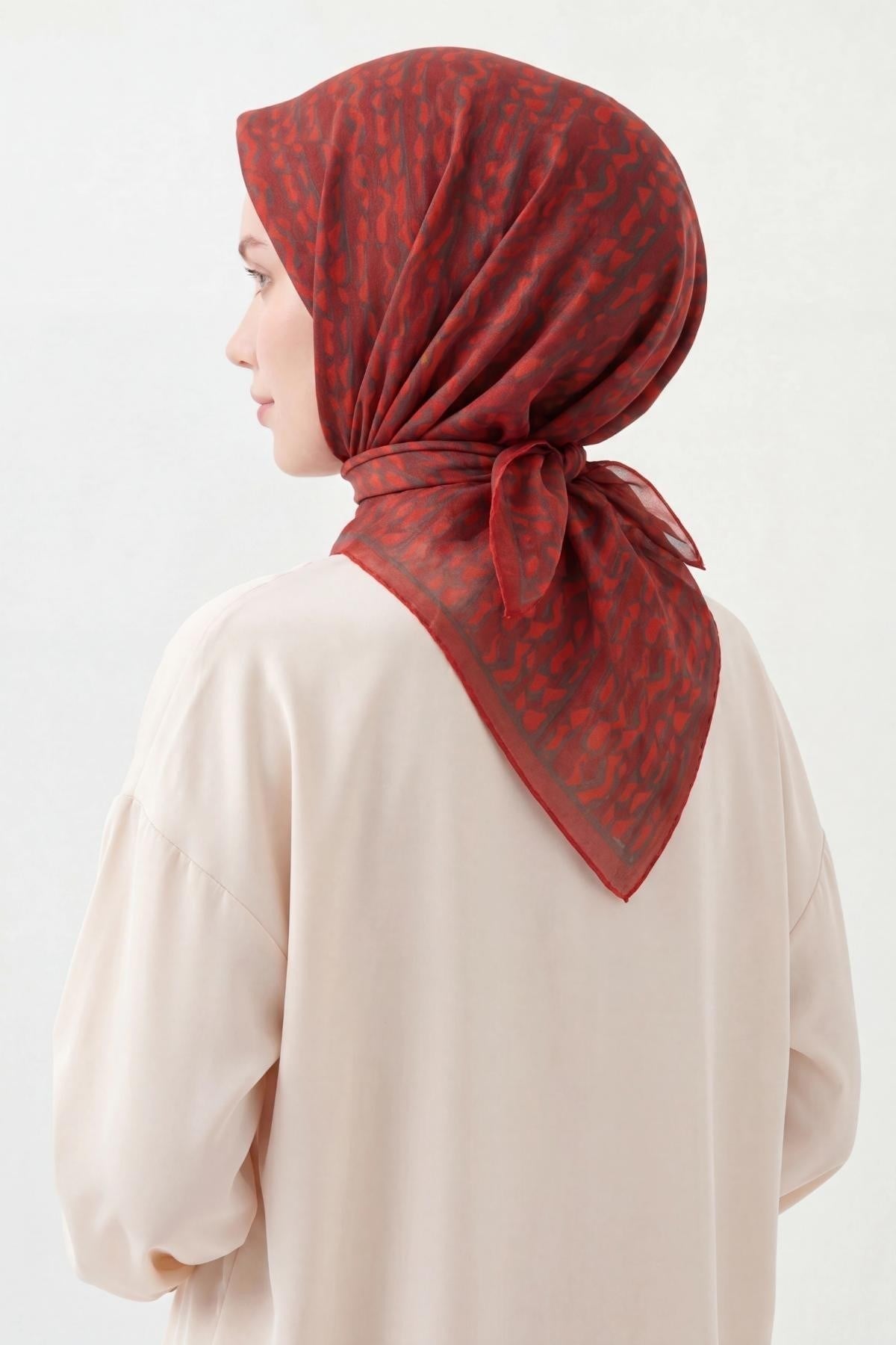 Soft Eşarp Flow Bordo