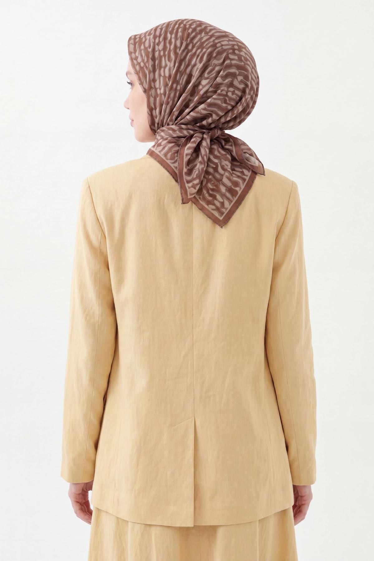 Soft Eşarp Flow Kahverengi