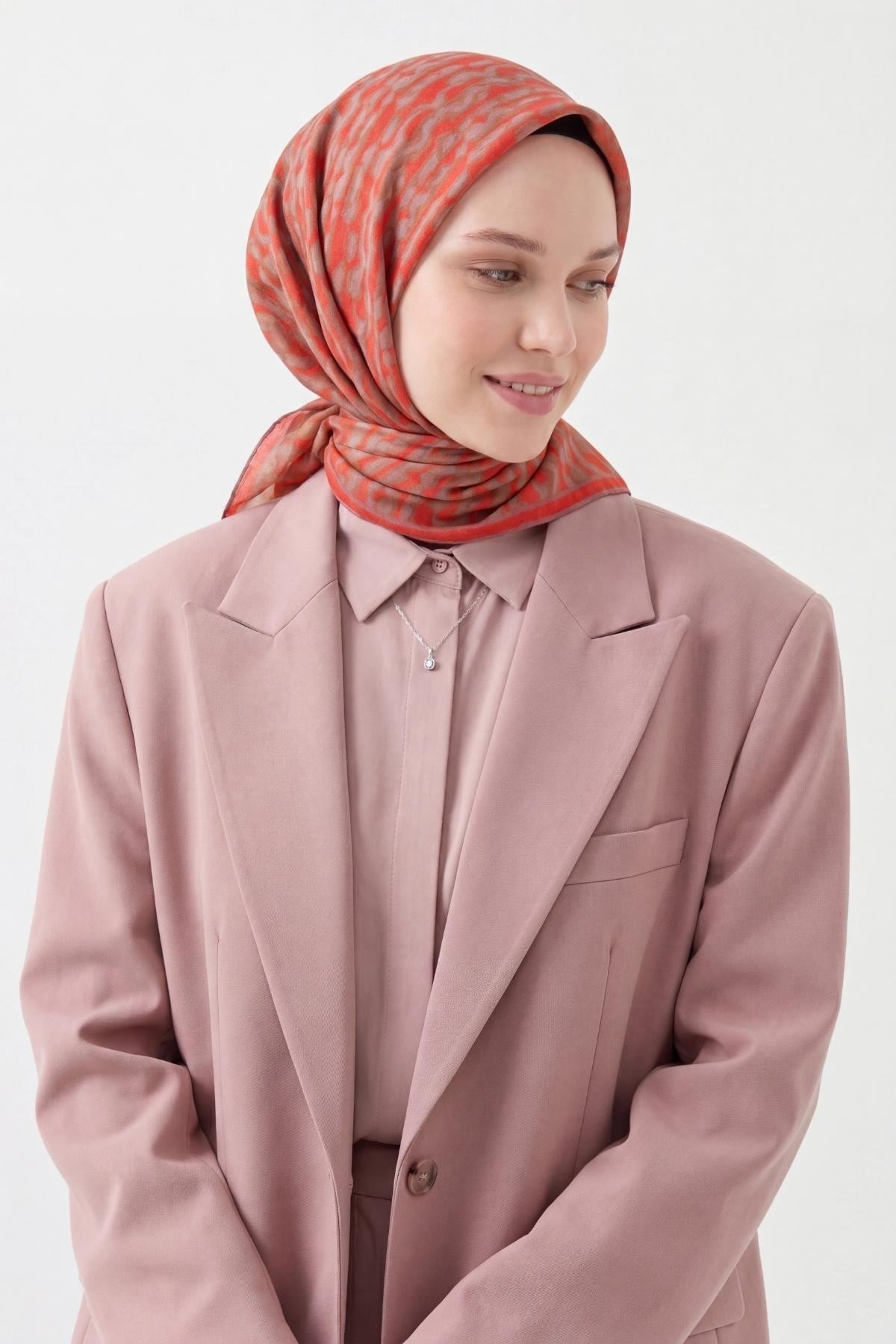Soft Eşarp Flow Kırmızı
