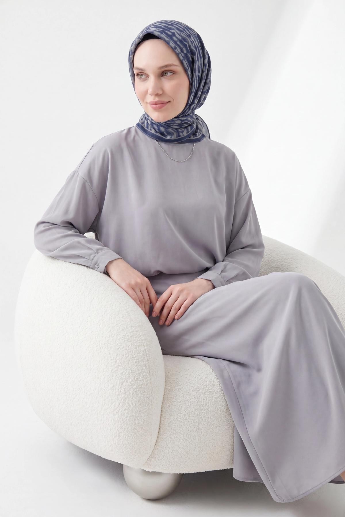Soft Eşarp Flow Lacivert