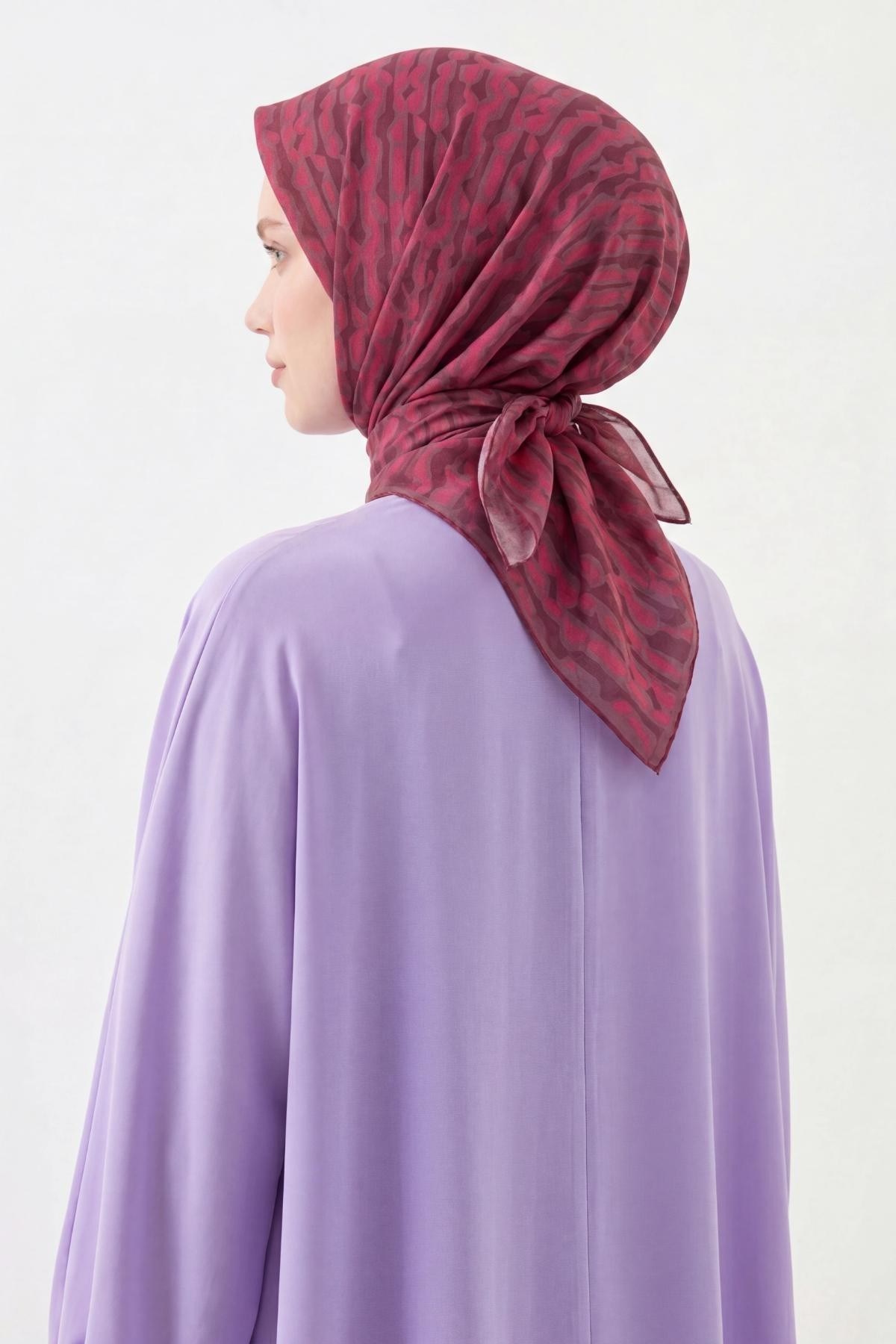 Soft Eşarp Flow Mürdüm