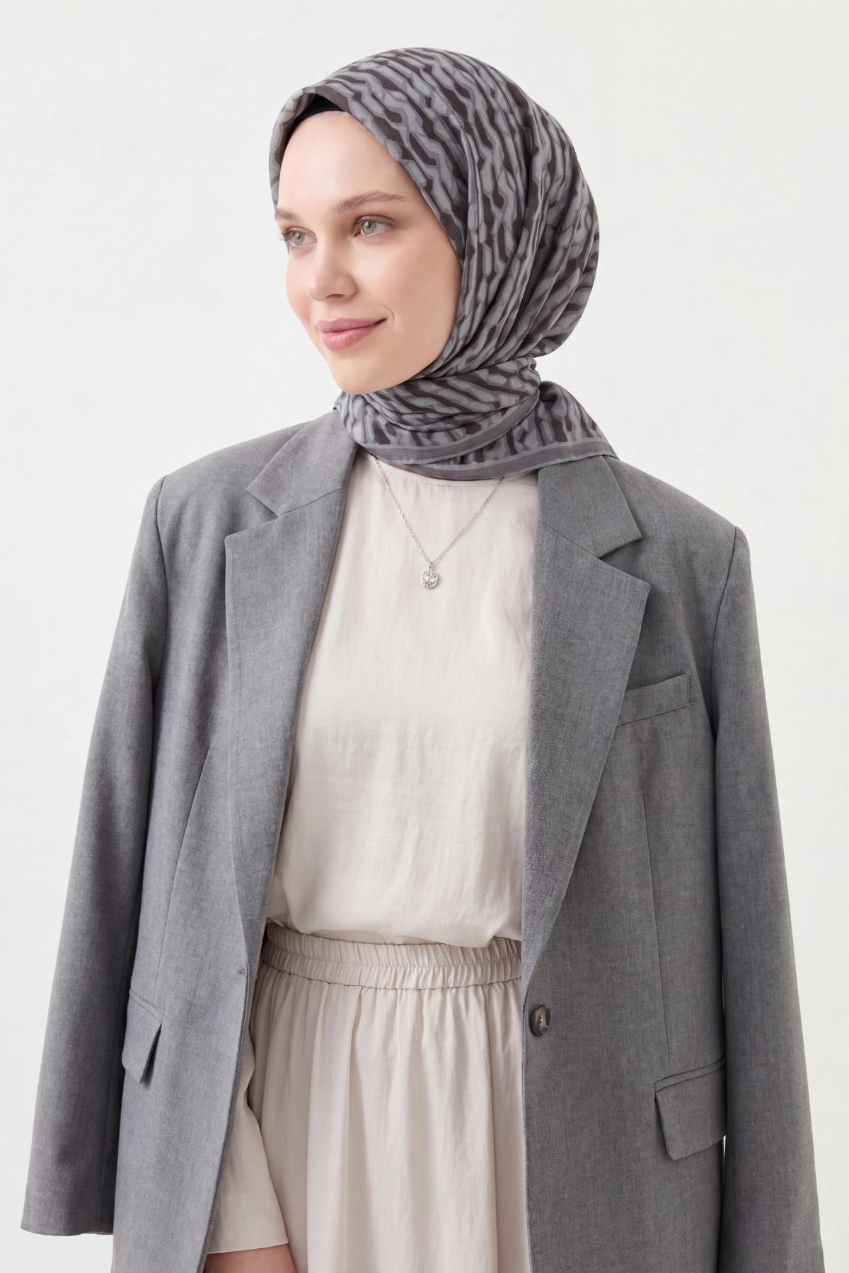 Soft Eşarp Flow Siyah