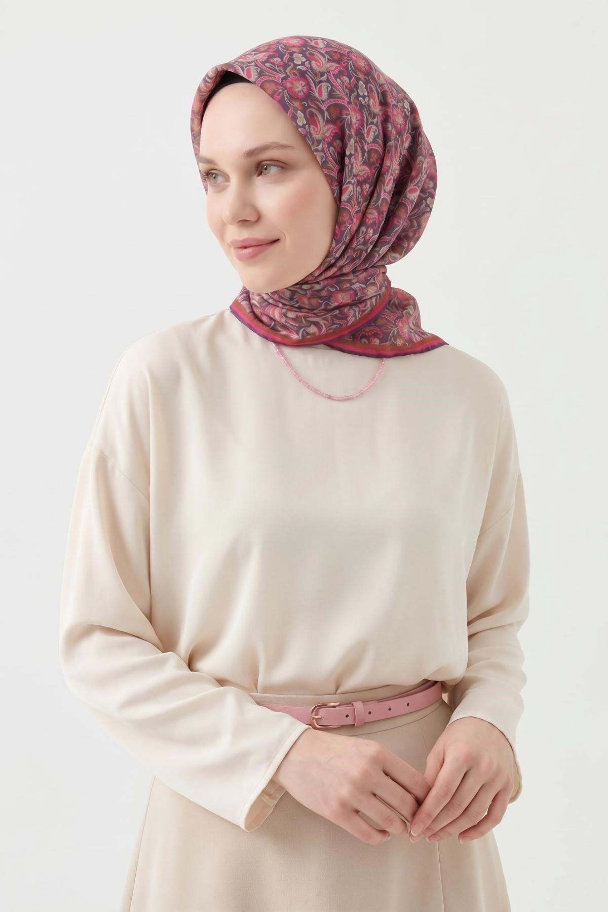 Soft Eşarp Garden Lavanta 90x90