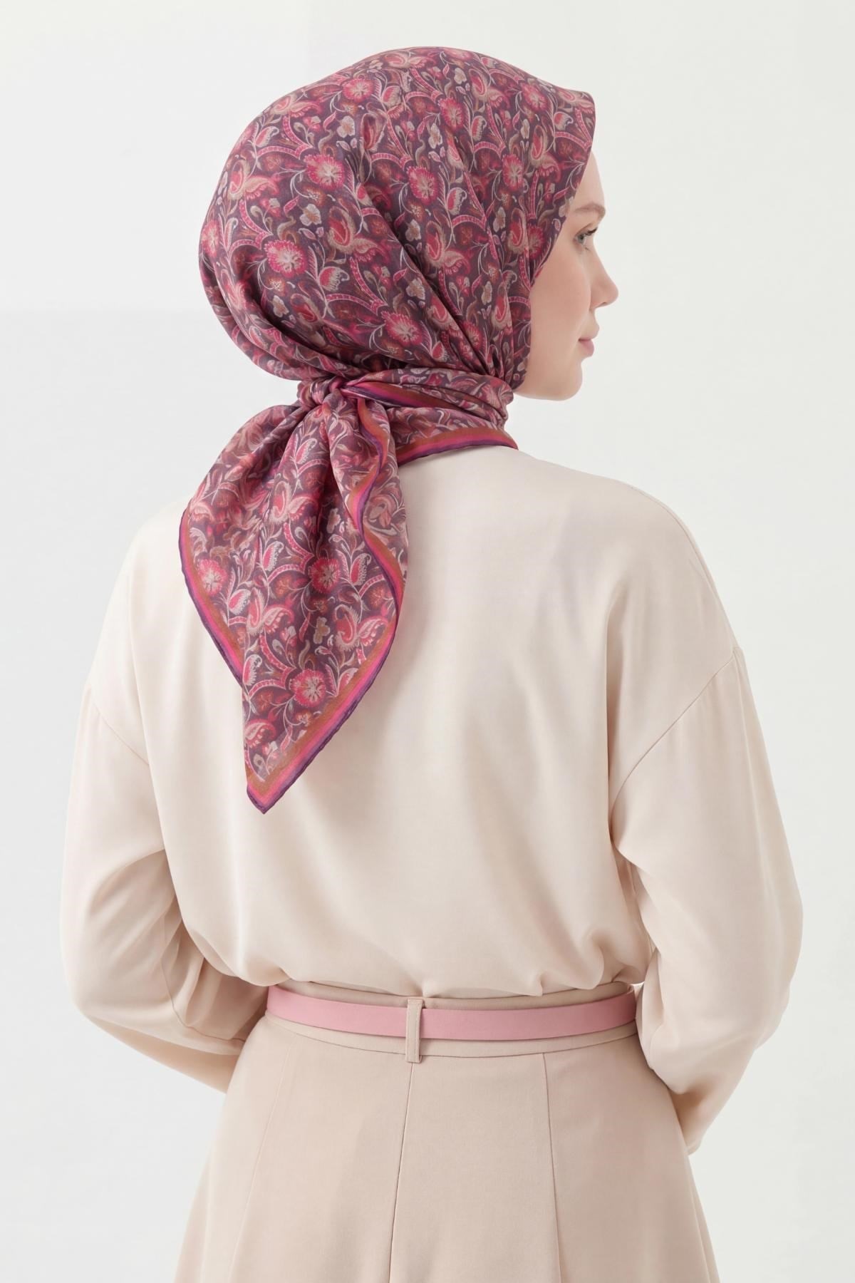 Soft Eşarp Garden Lavanta 90x90