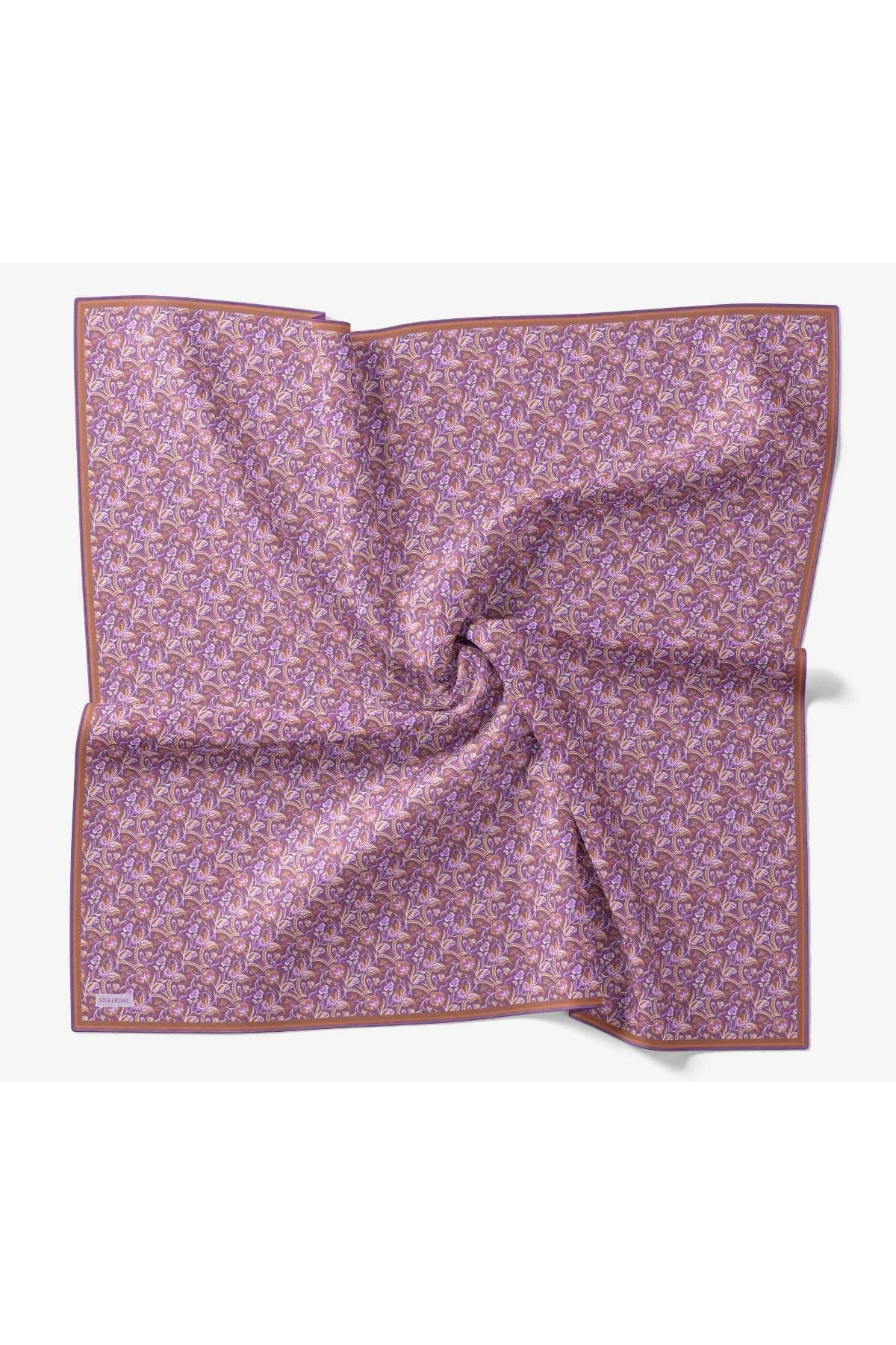 Soft Eşarp Garden Mor 90x90