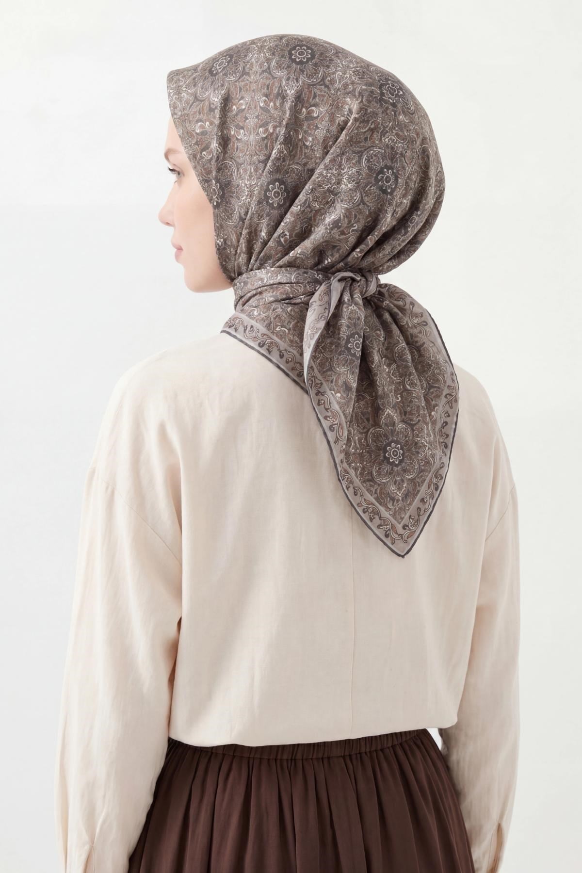 Soft Eşarp Gri 90x90