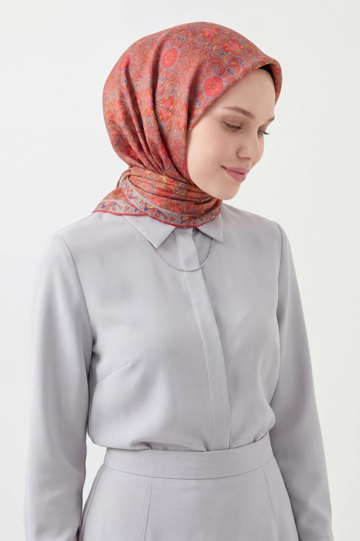 Soft Eşarp Kırmızı 90x90