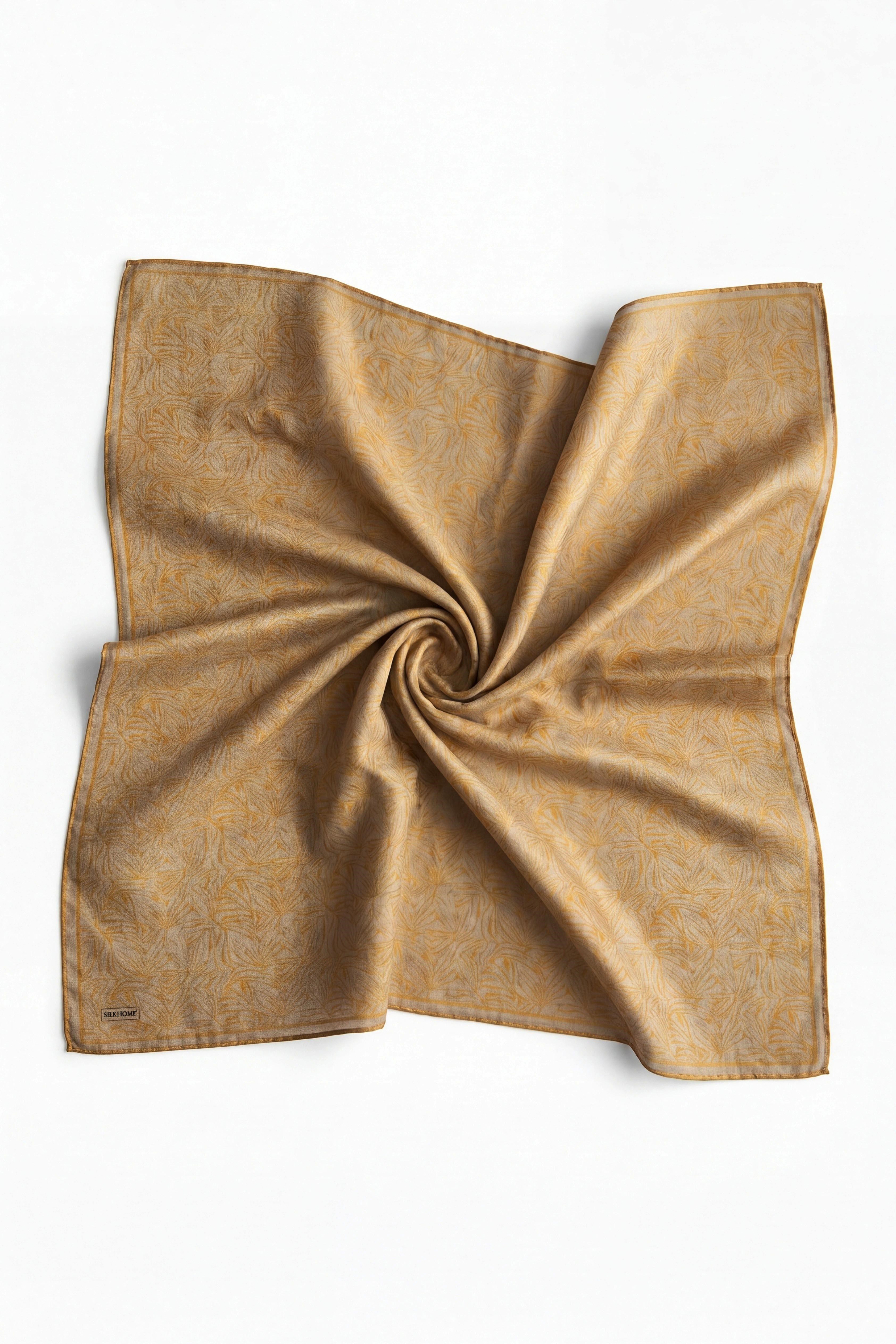 Soft Eşarp Lina Flora Olive 90x90