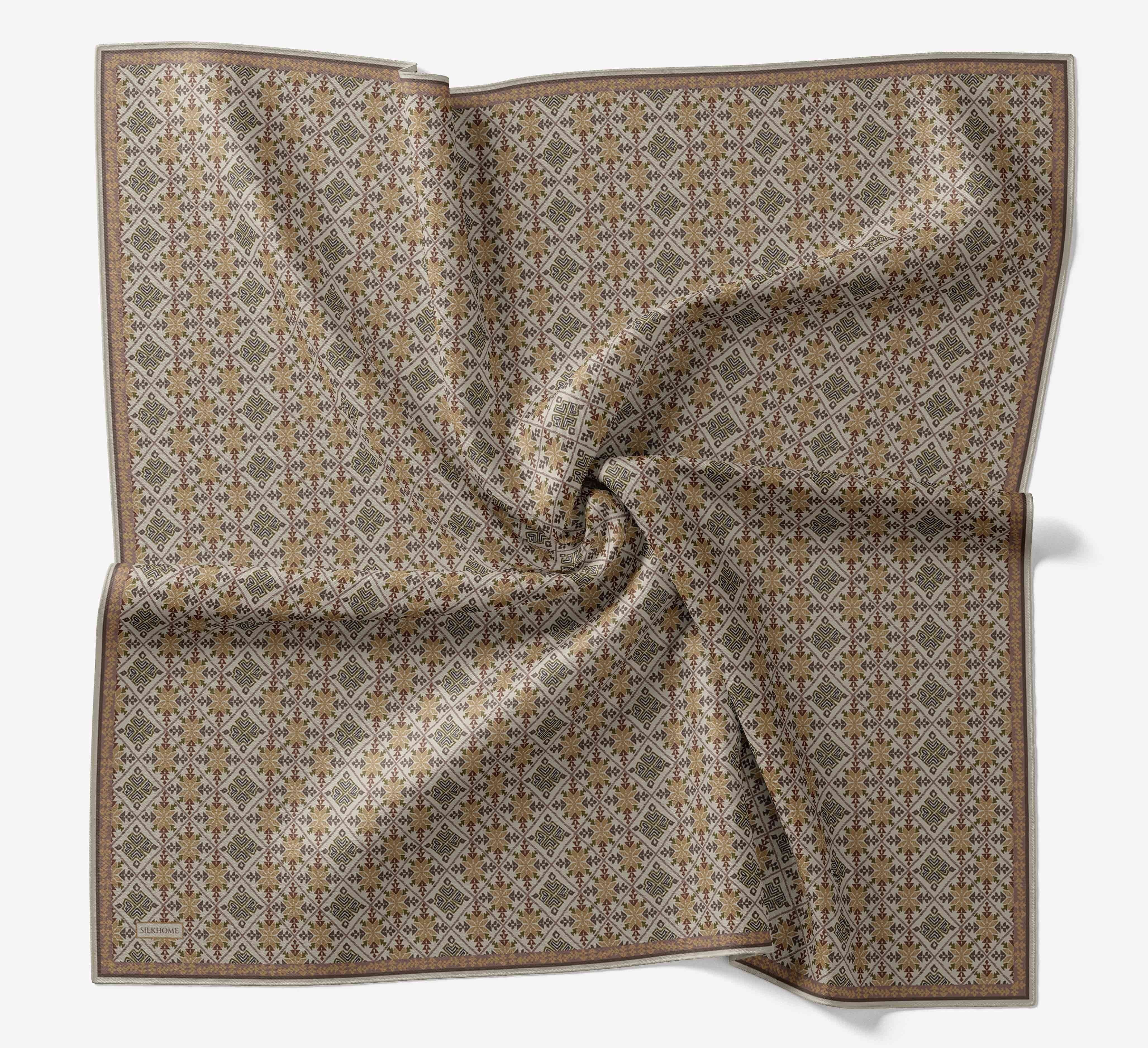 Soft Eşarp Minimal Motif Gri