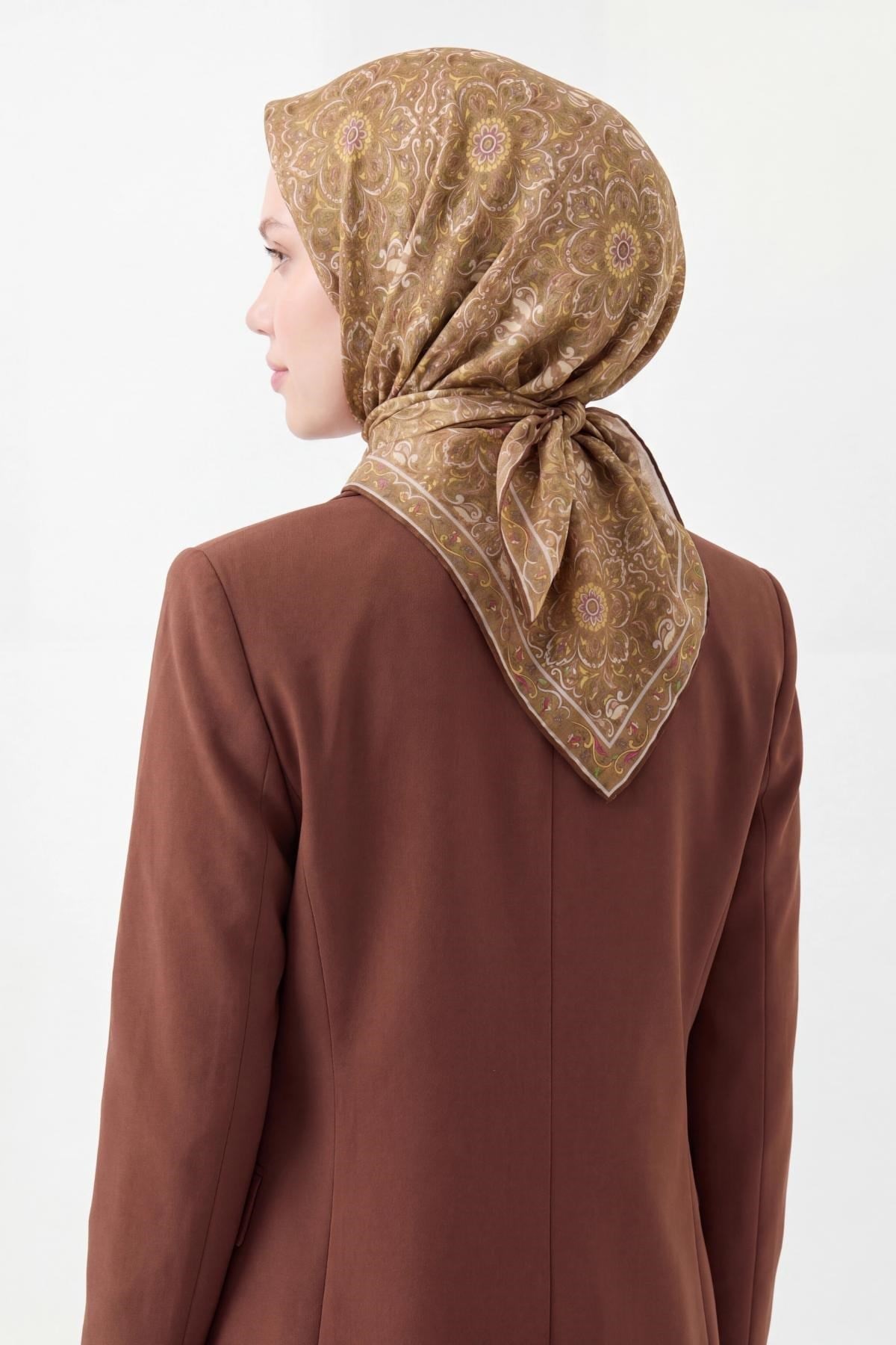 Soft Eşarp Olive 90x90