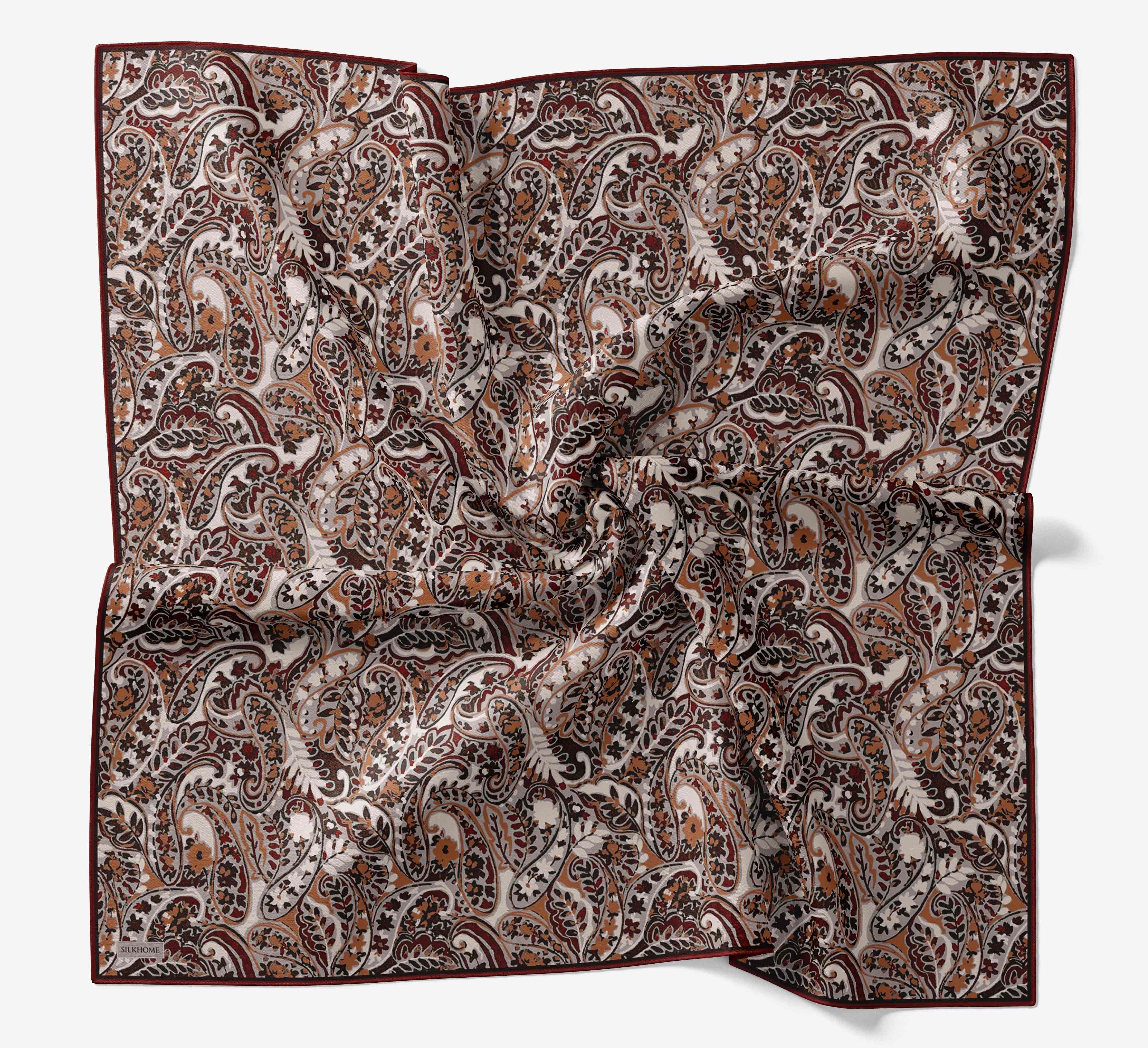 Soft Eşarp Perla Bordo 90x90