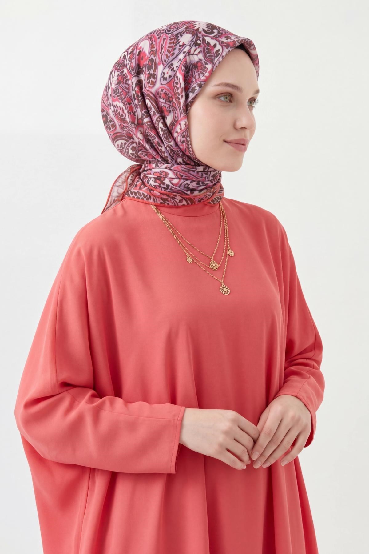 Soft Eşarp Perla Eflatun 90x90