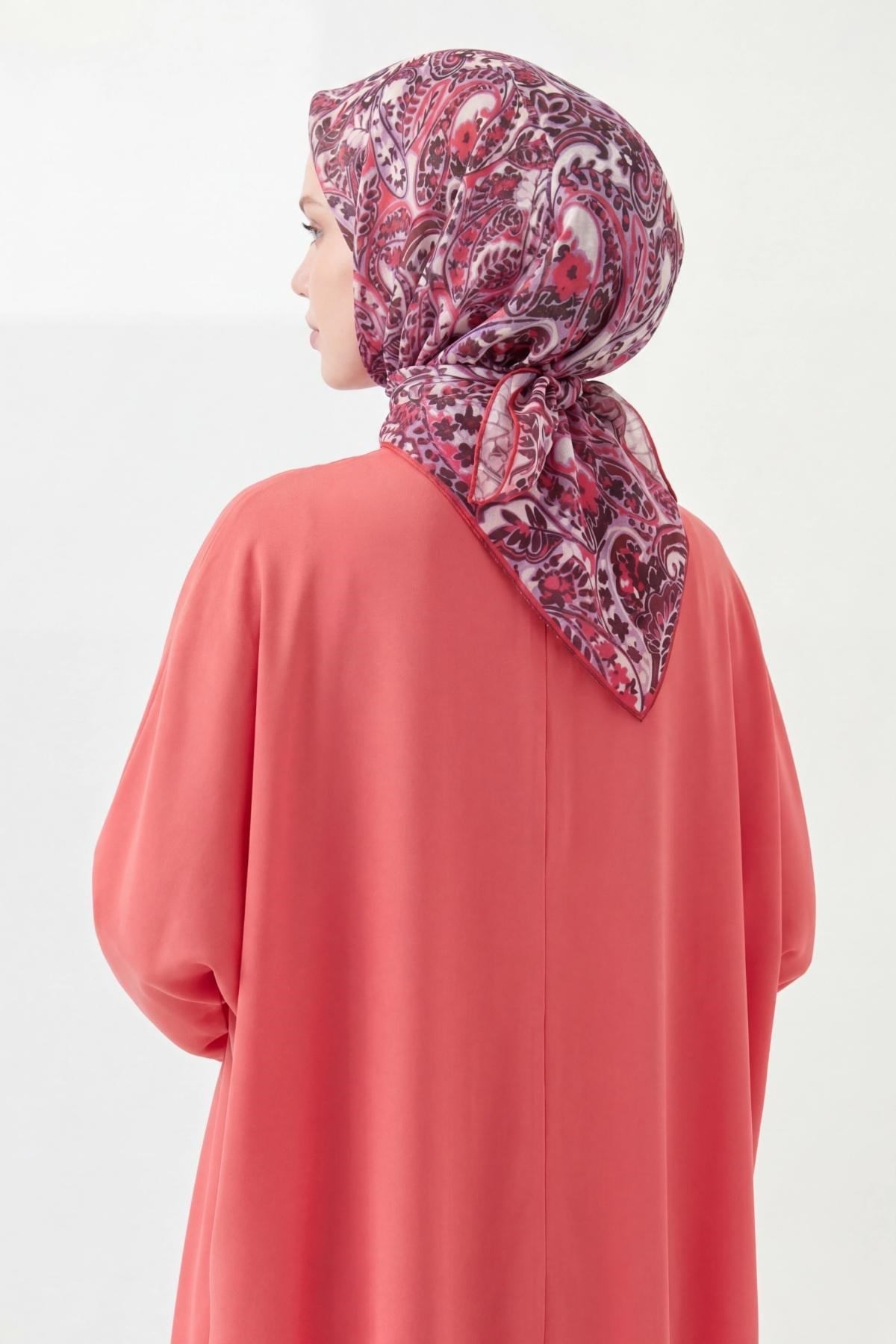 Soft Eşarp Perla Eflatun 90x90