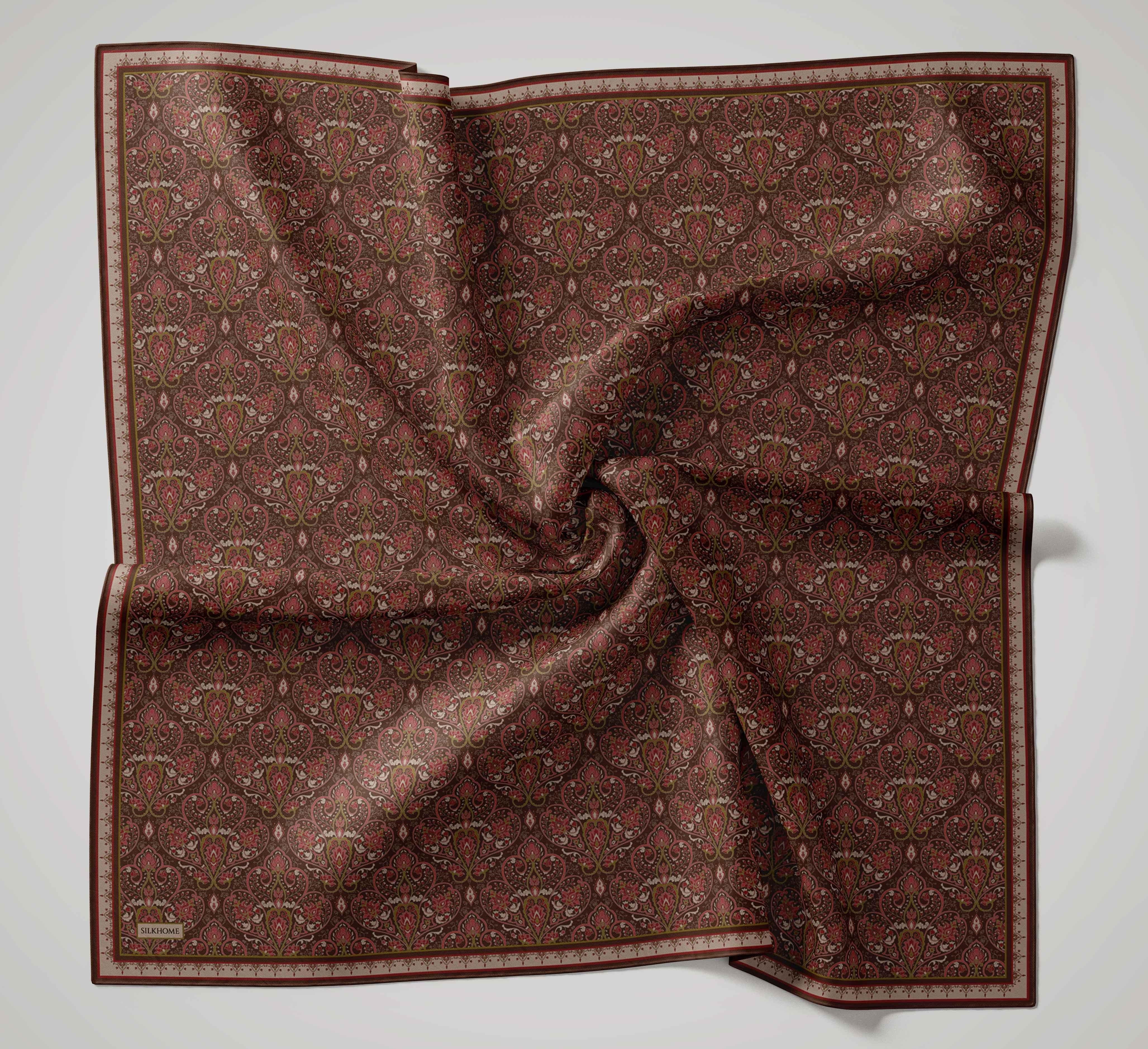 Soft Eşarp Rûmi Çikolata Kahve 90x90
