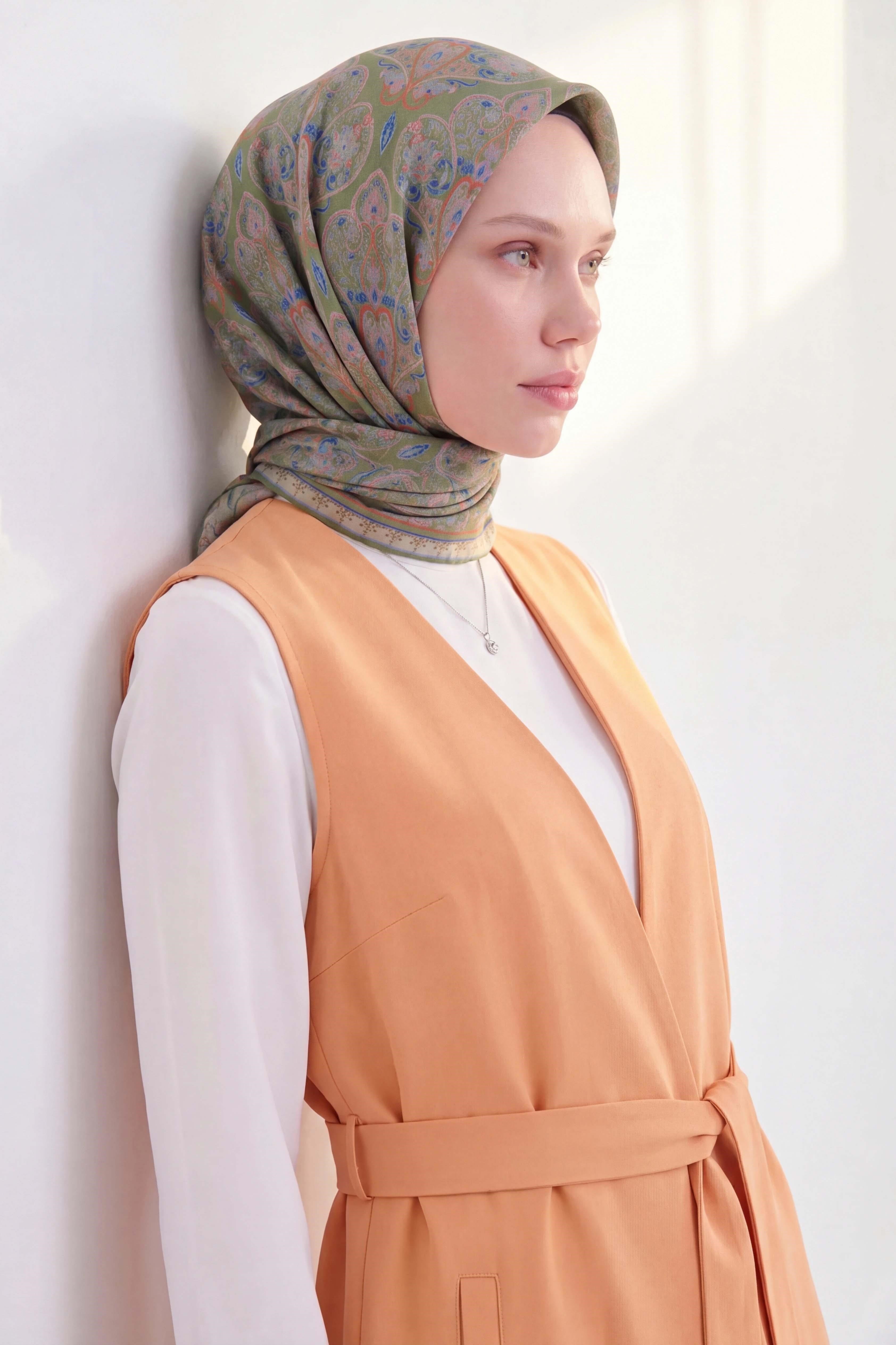 Soft Eşarp Rûmi Çimen Yeşili 90x90