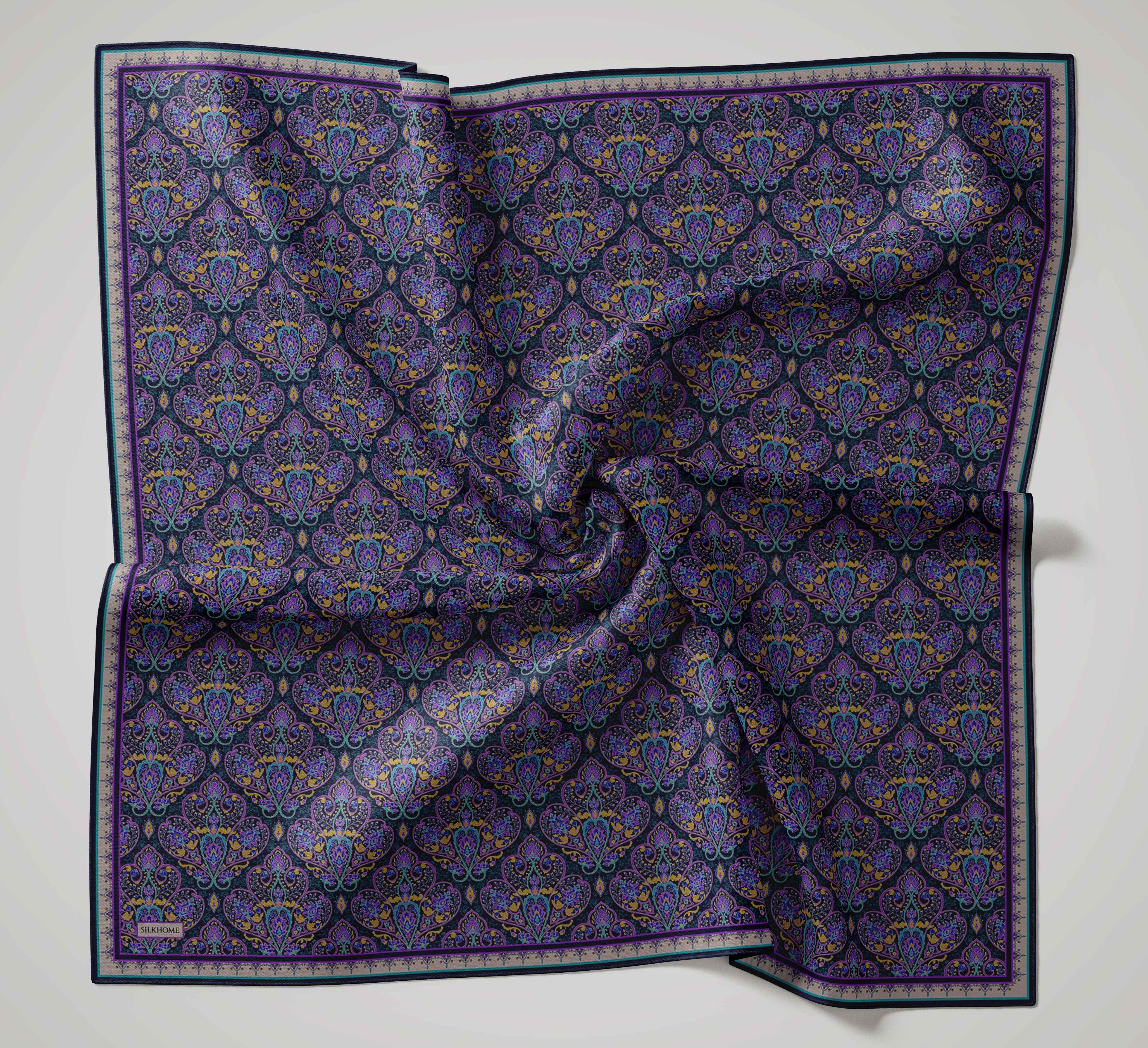 Soft Eşarp Rûmi Lacivert 90x90