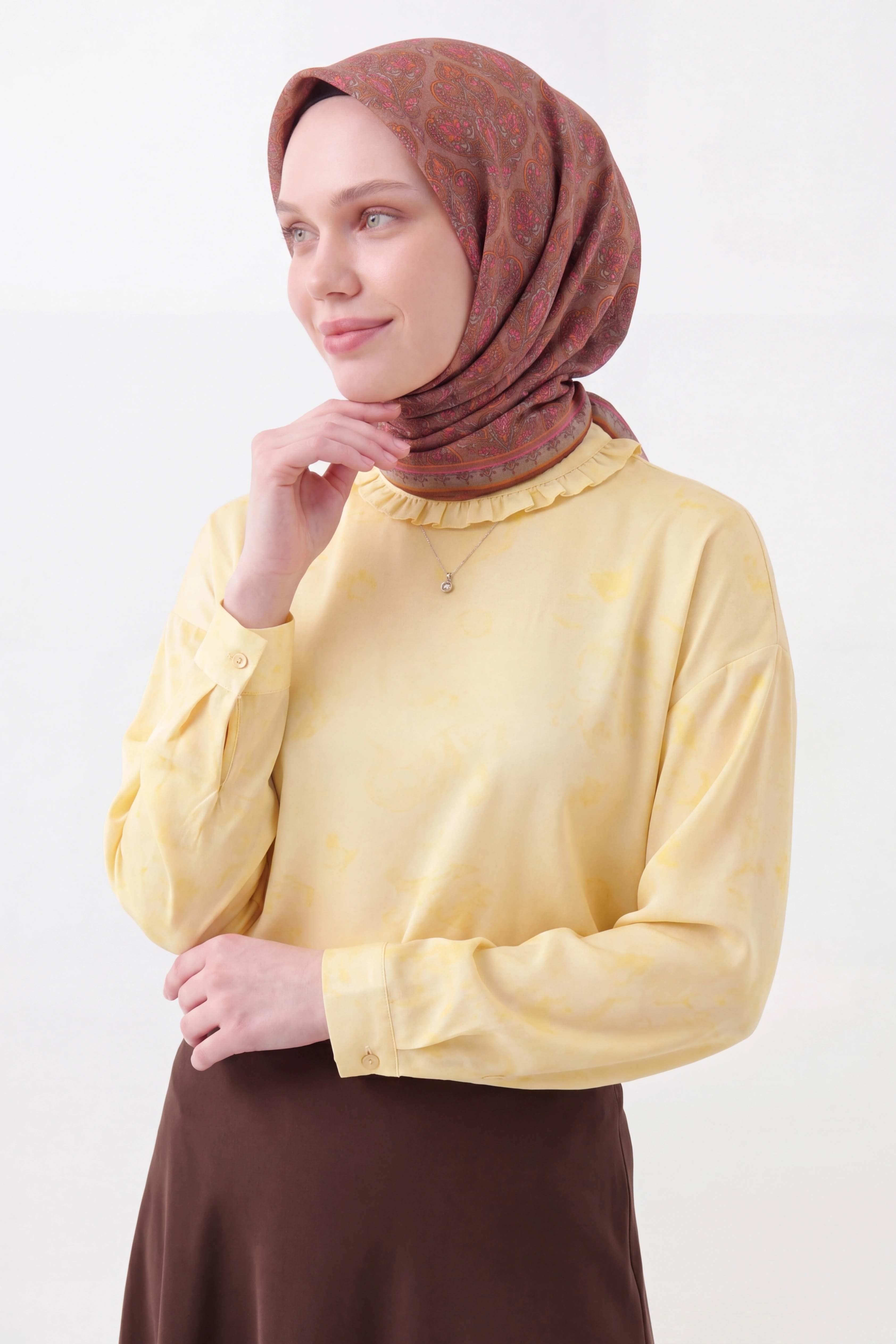 Soft Eşarp Rûmi Mocha Mousse 90x90