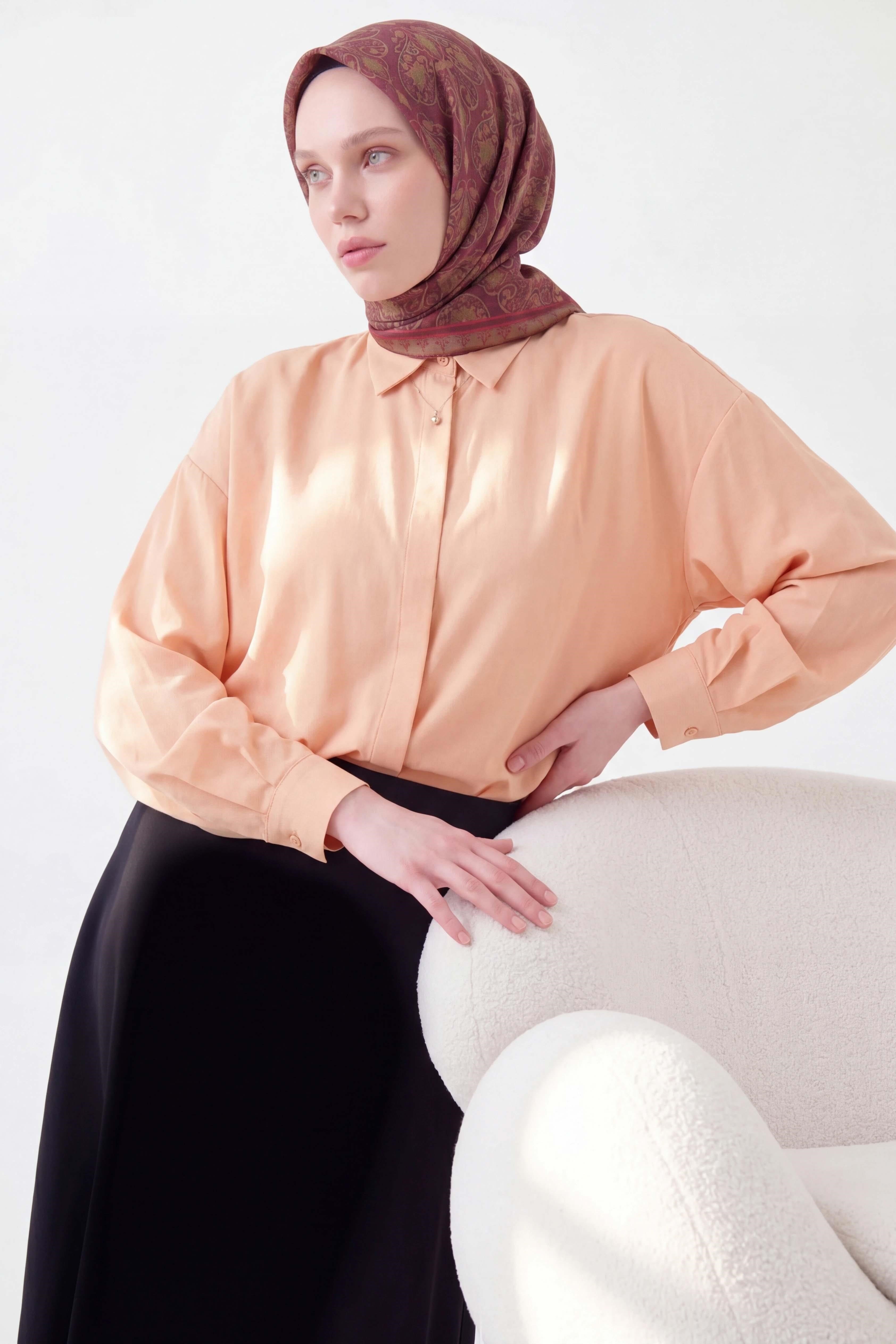 Soft Eşarp Rûmi Mürdüm 90x90