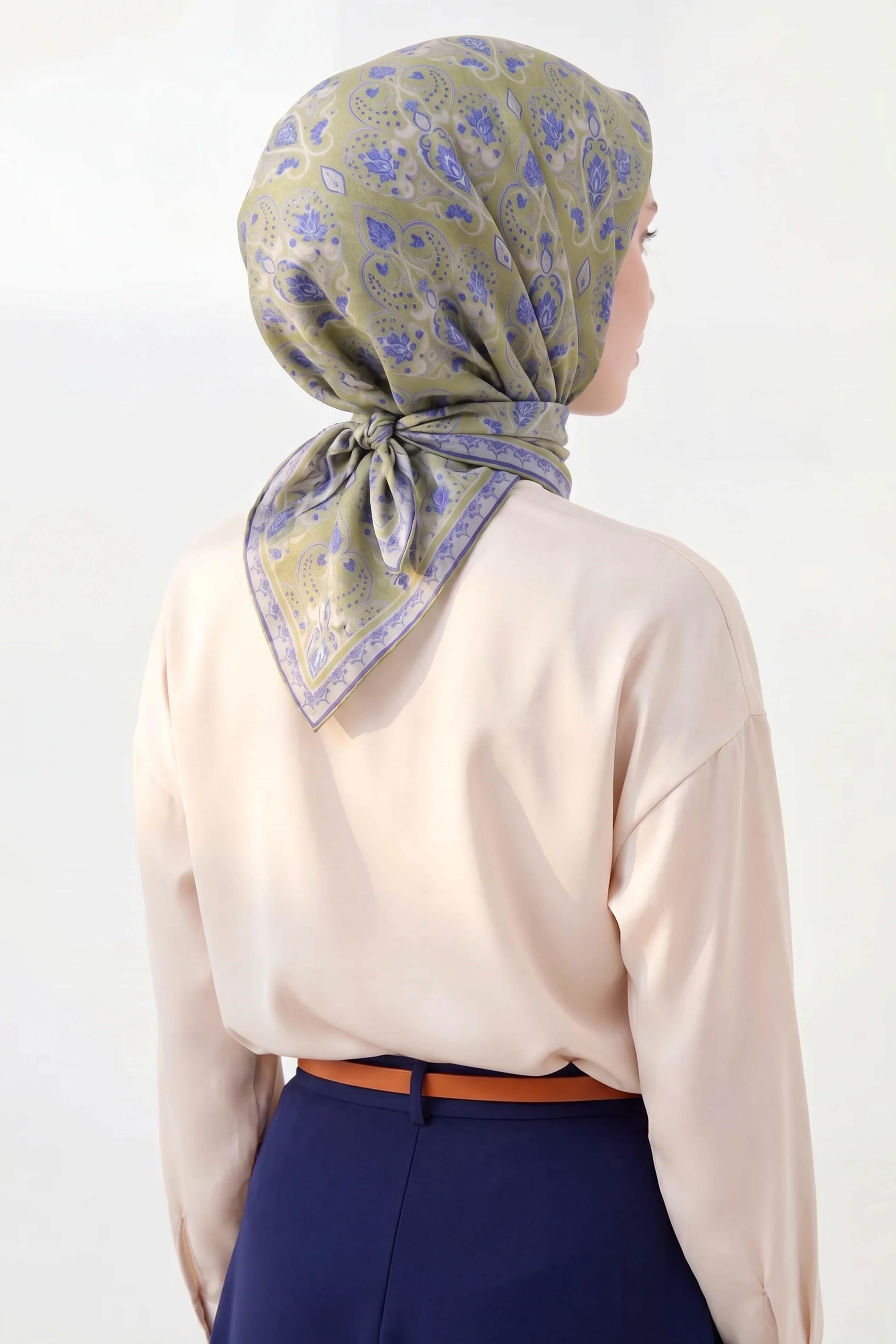 Soft Eşarp Rûmi Olive 90x90