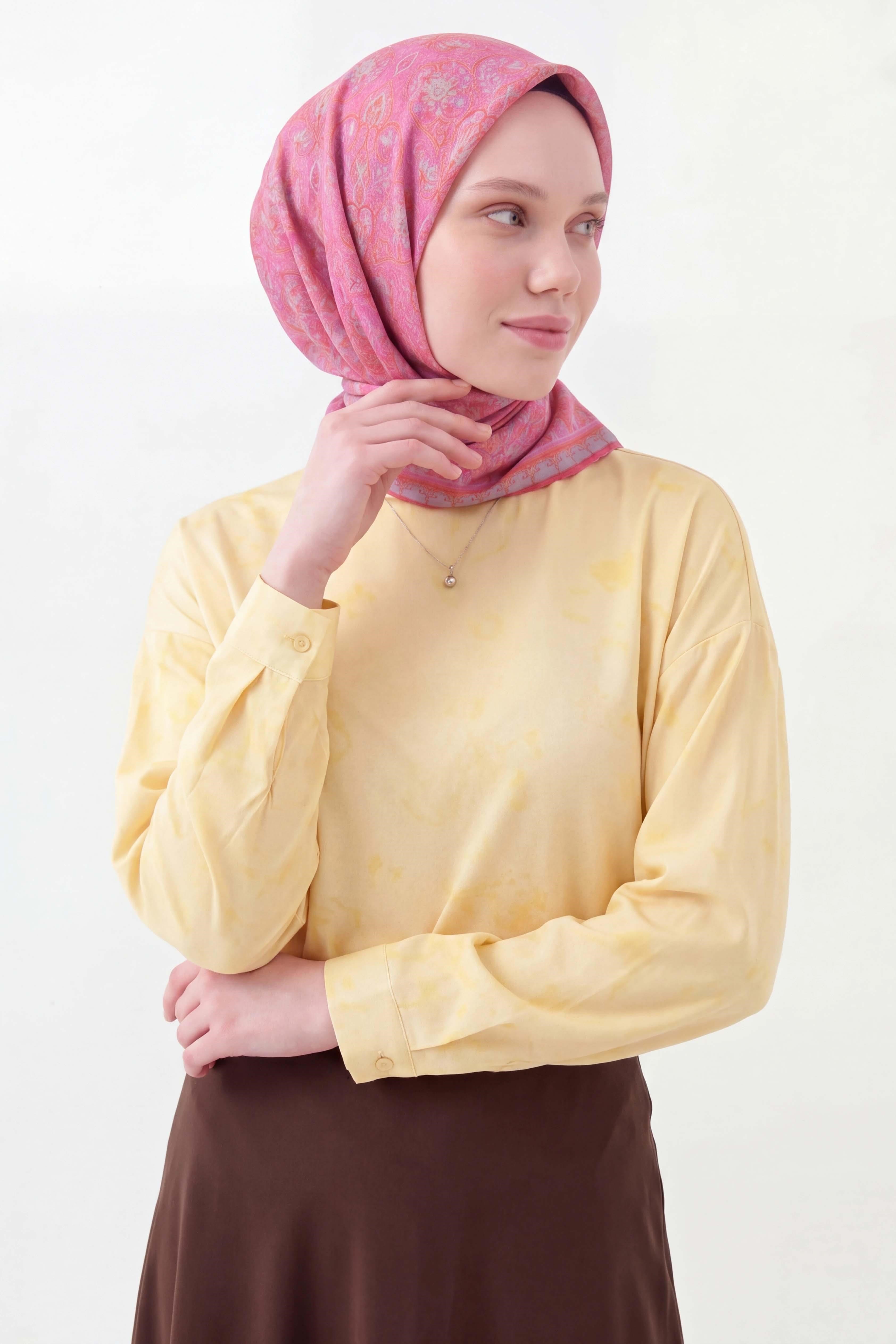 Soft Eşarp Rûmi Pembe 90x90