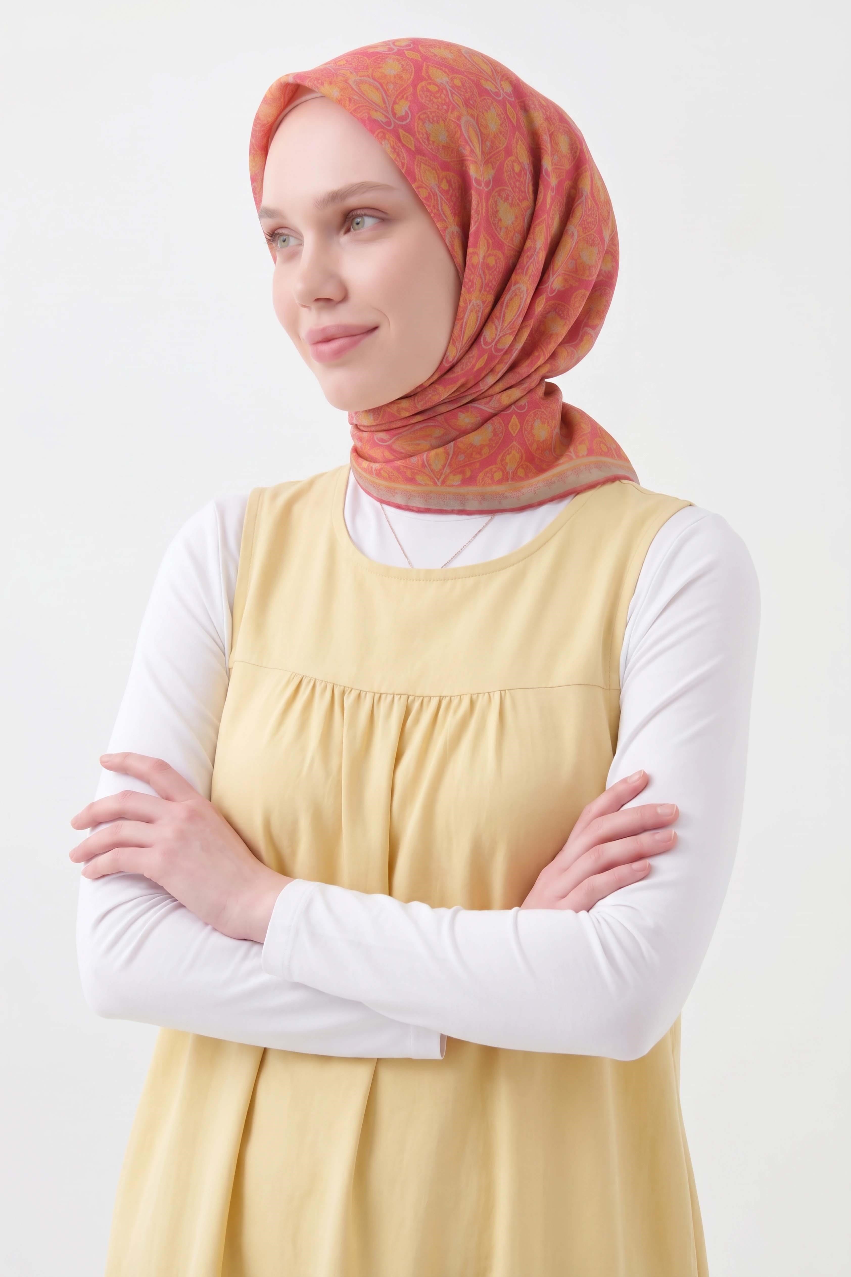 Soft Eşarp Rûmi Şeker Pembe 90x90
