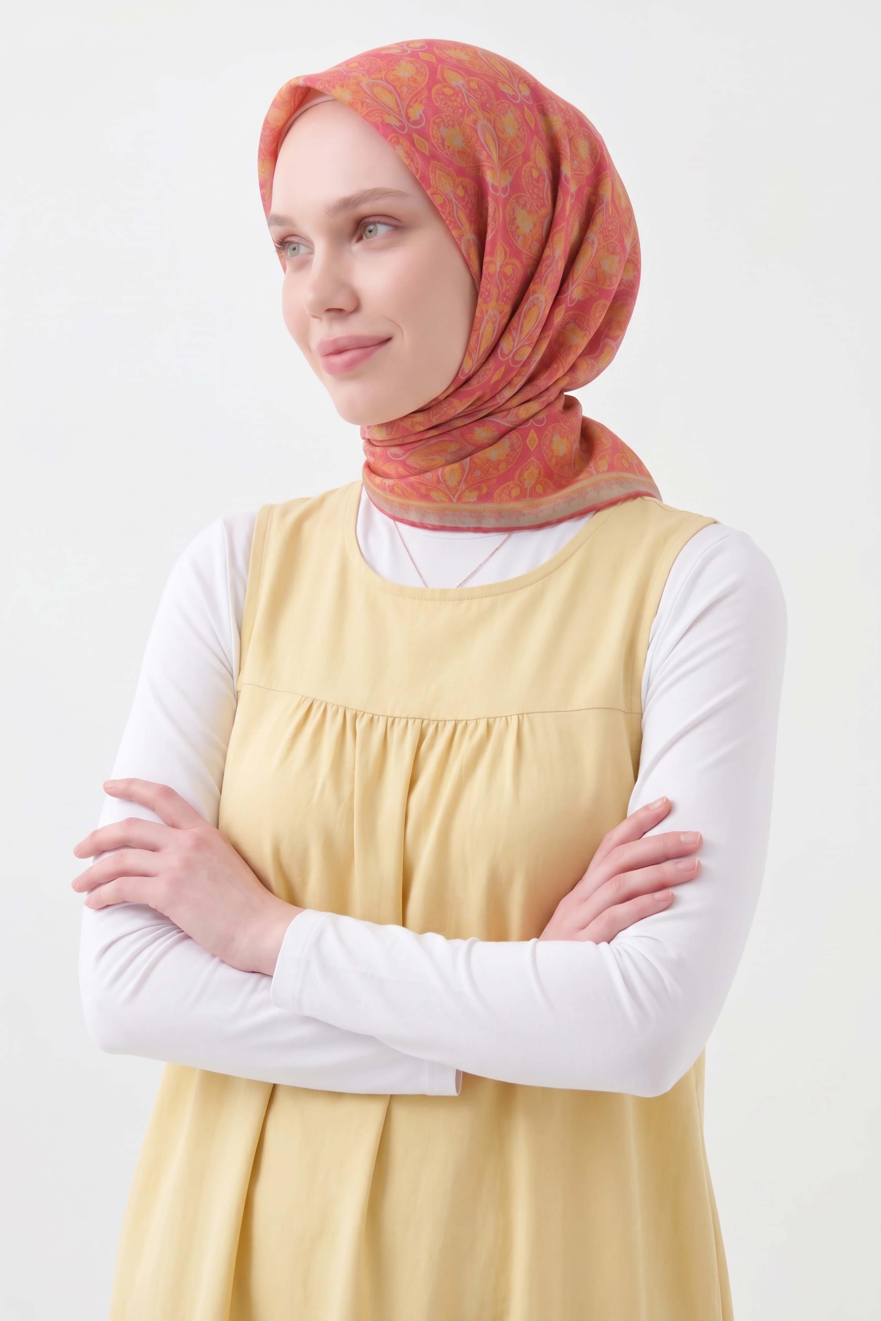 Soft Eşarp Rûmi Şeker Pembe 90x90