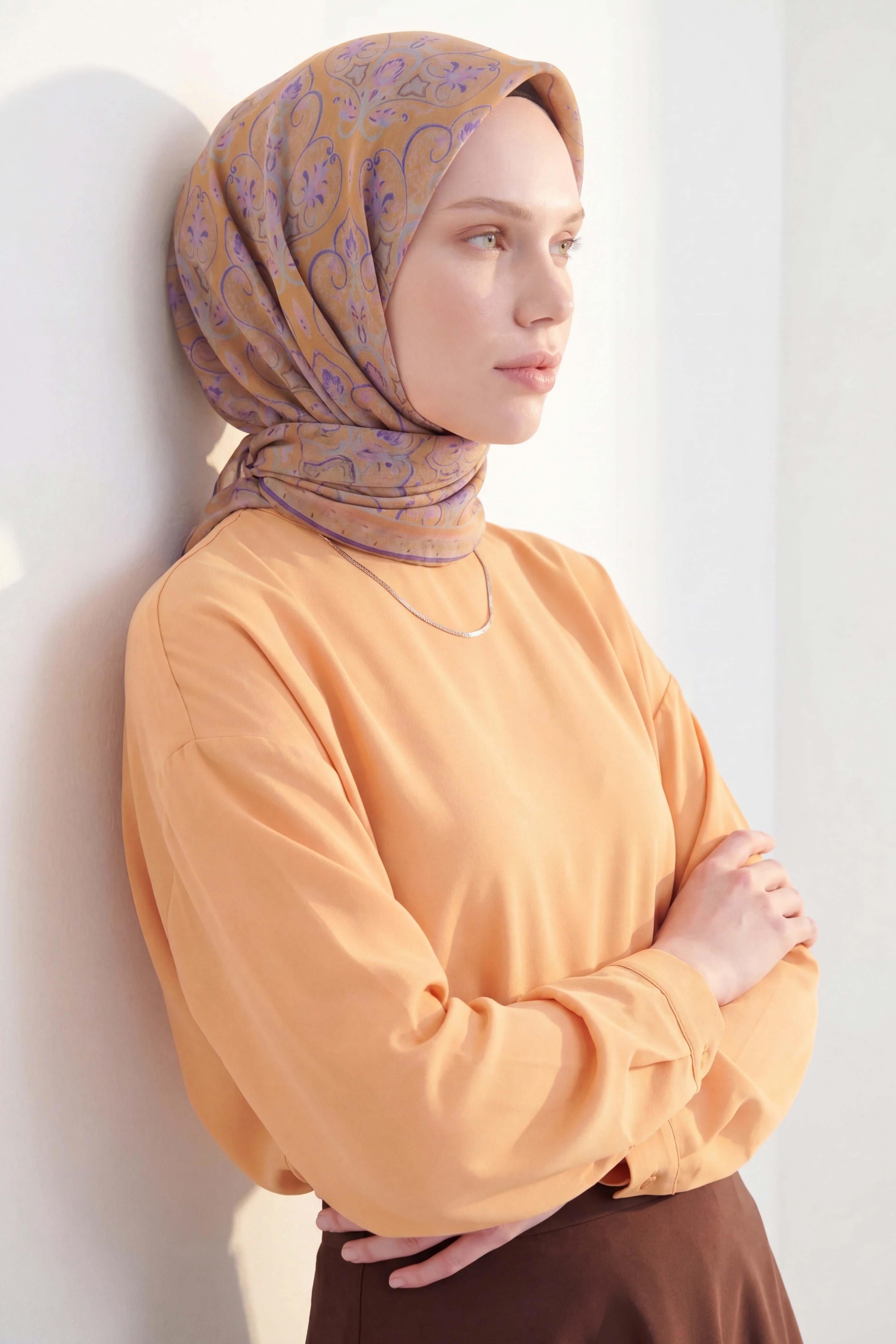 Soft Eşarp Rûmi Taba 90x90