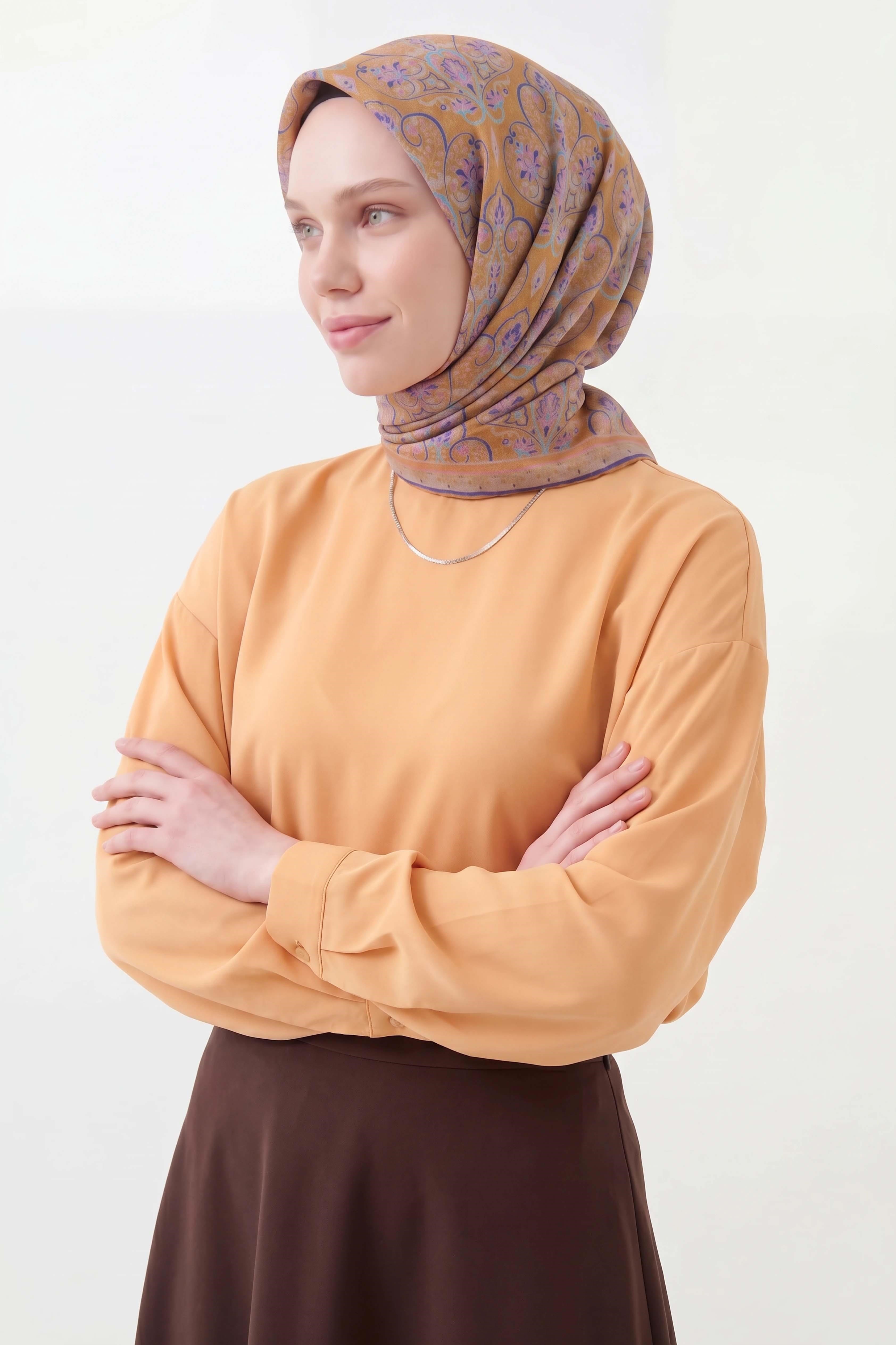 Soft Eşarp Rûmi Taba 90x90