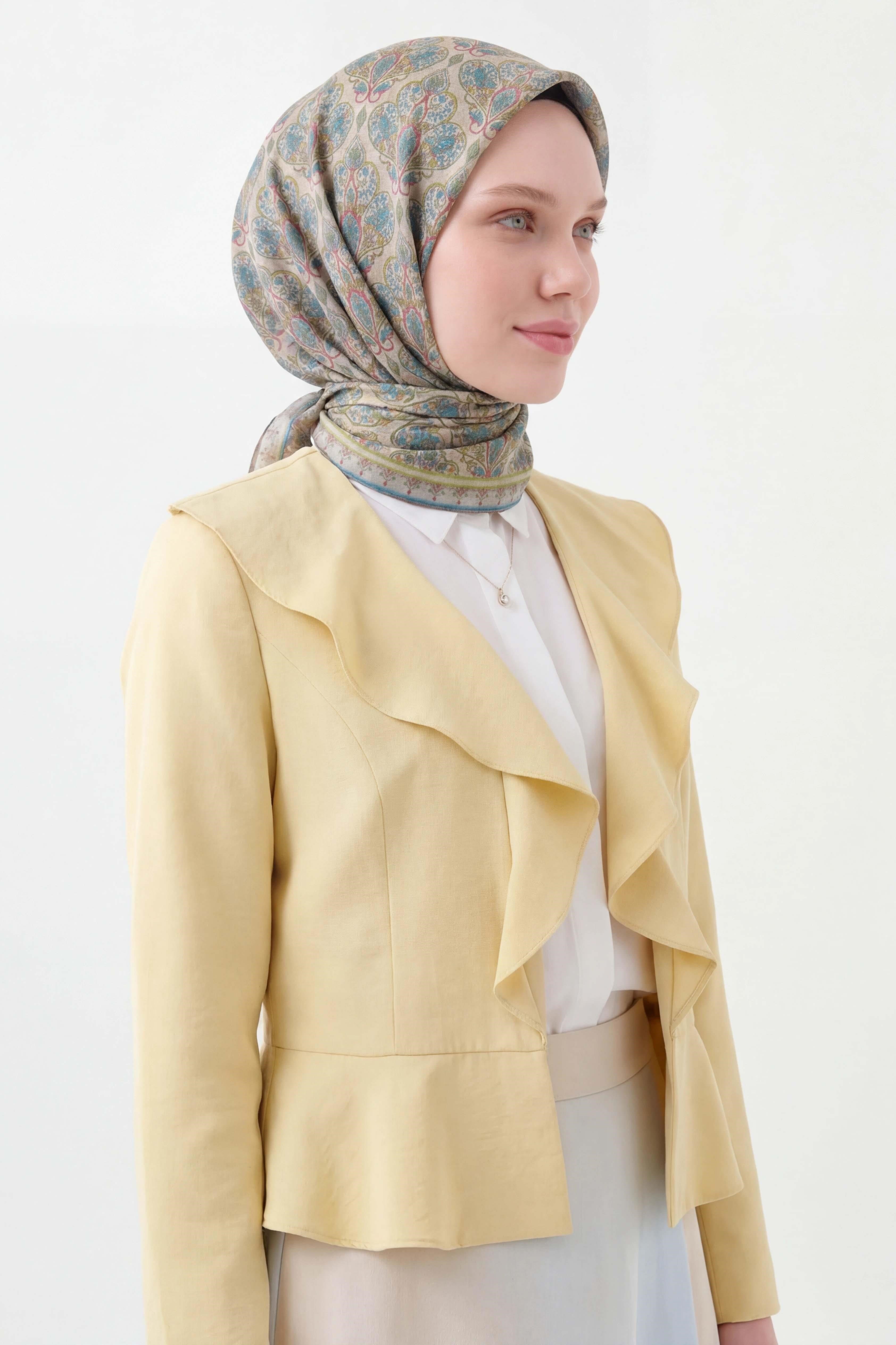 Soft Eşarp Rûmi Uçuk Vizon 90x90