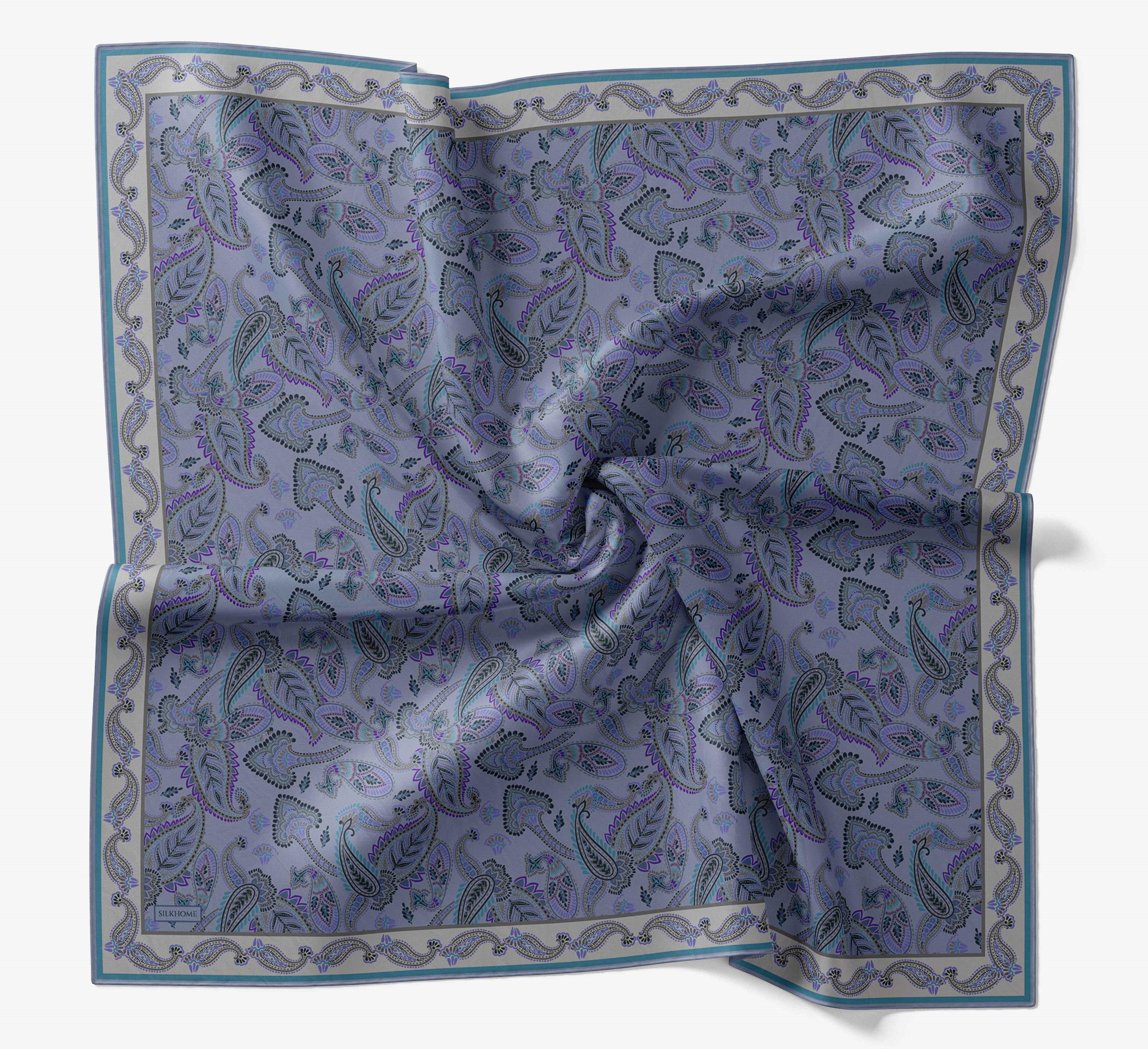 Soft Eşarp Şal Motif İndigo