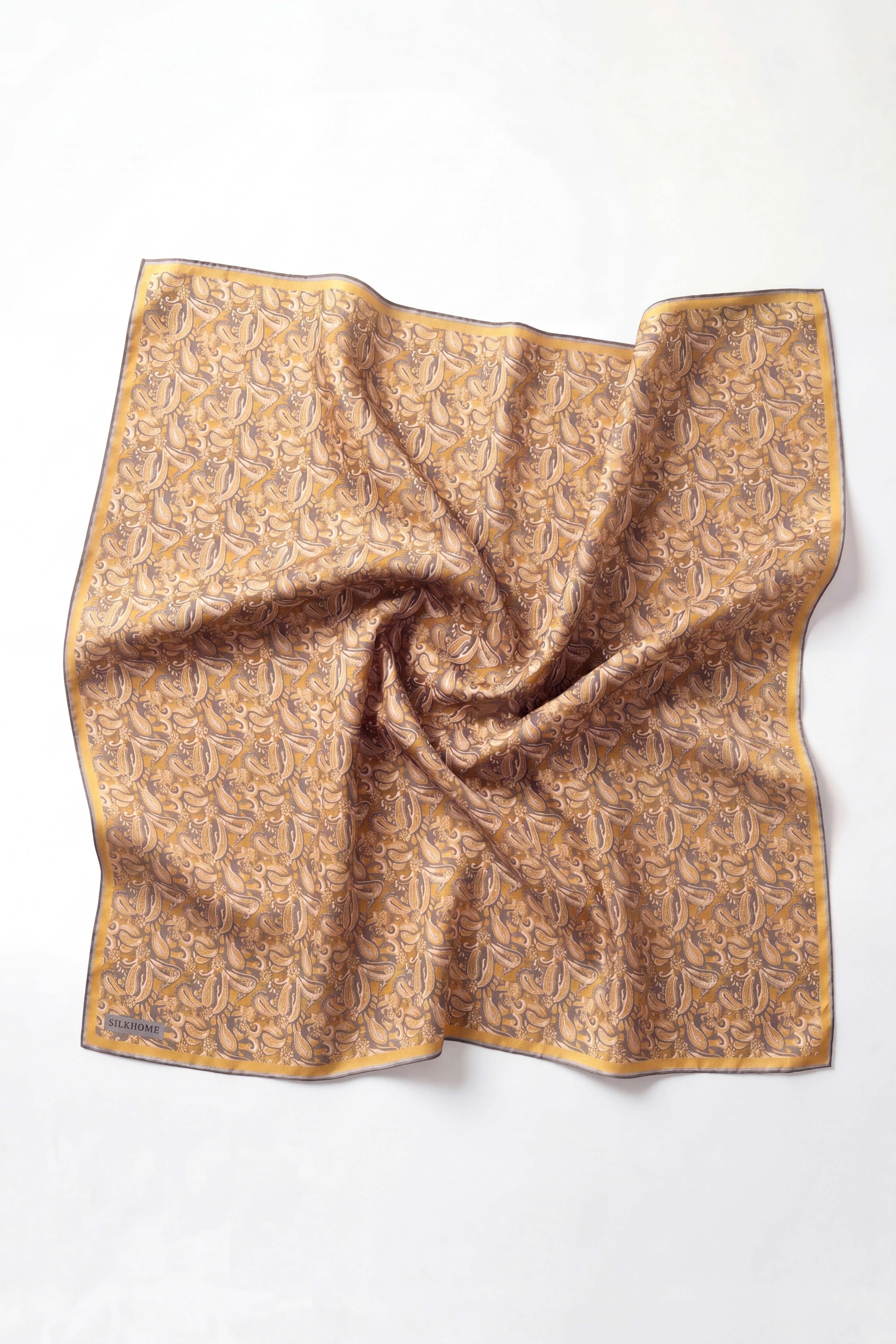 Soft Eşarp Şal Motif Koyu Gri 90x90