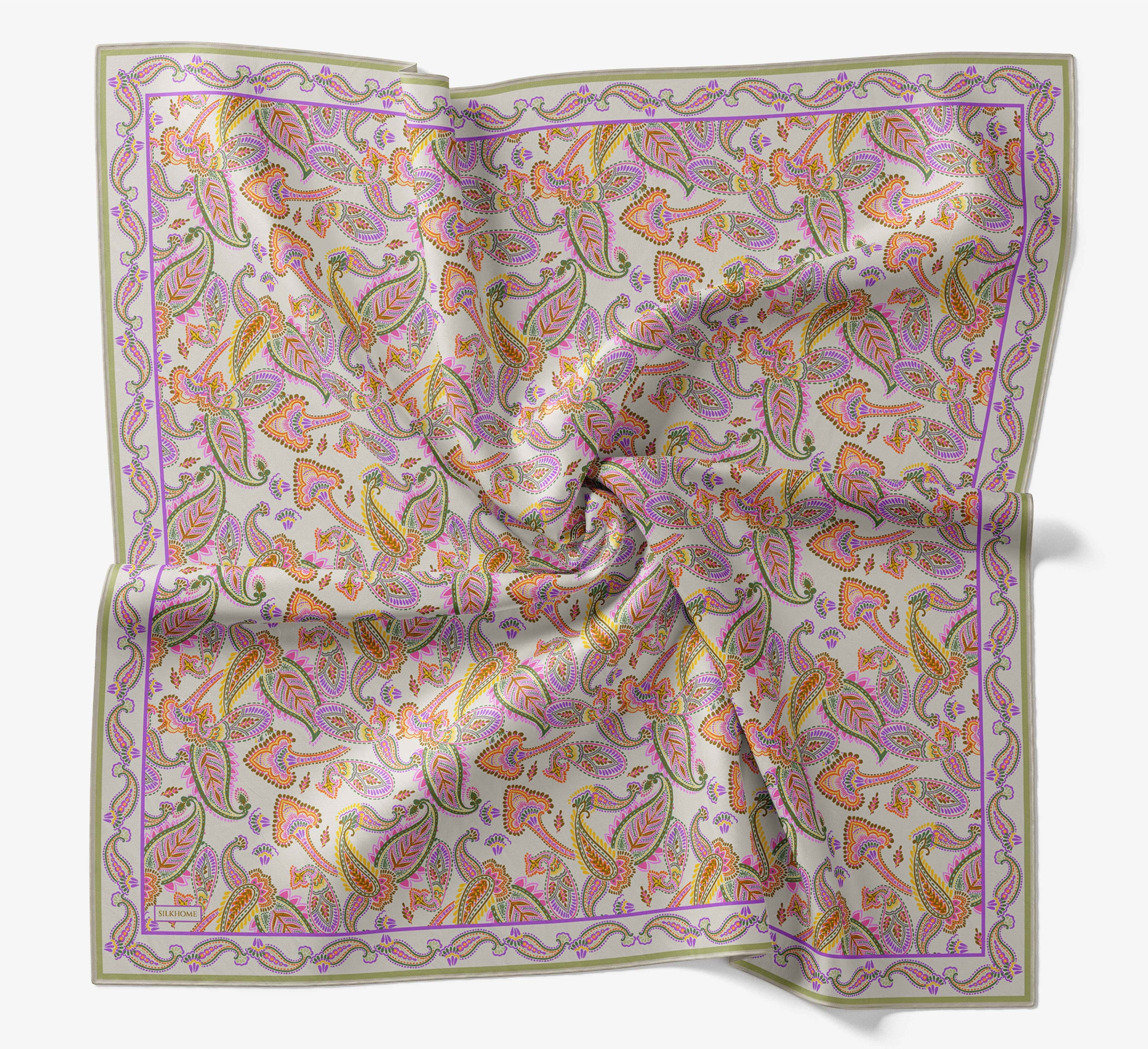 Soft Eşarp Şal Motif Krem