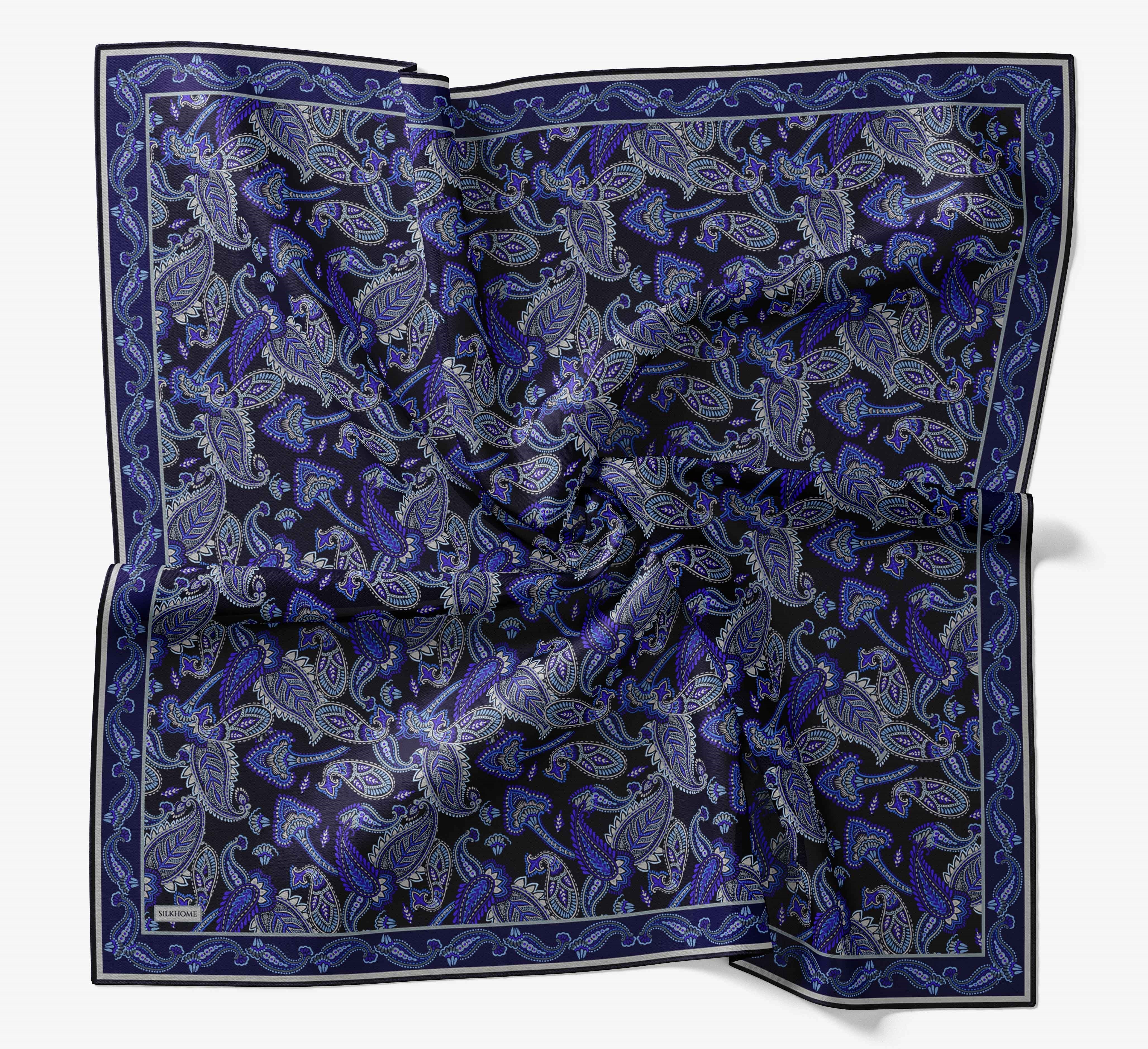 Soft Eşarp Şal Motif Lacivert