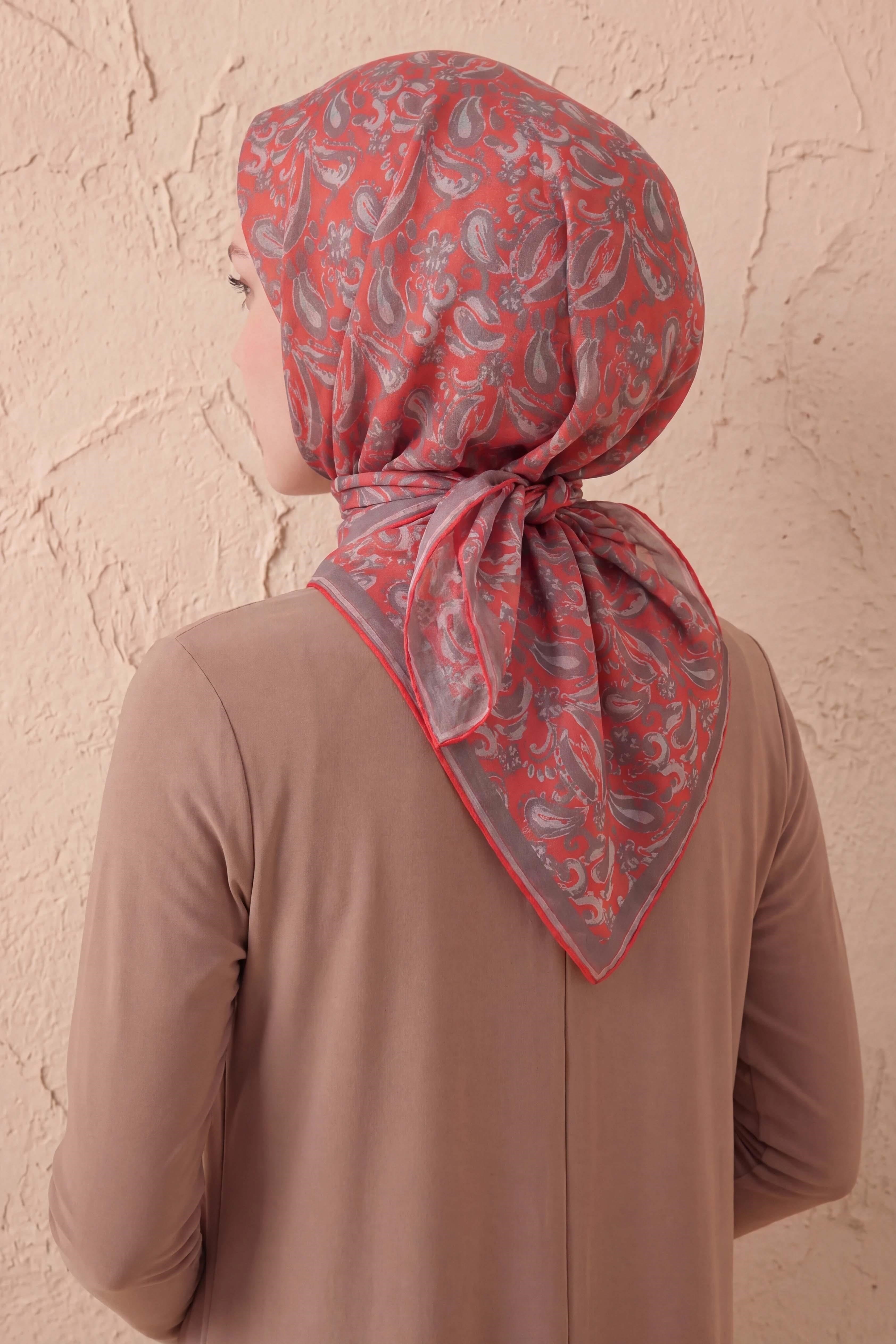 Soft Eşarp Şal Motif Narçiçeği 90x90