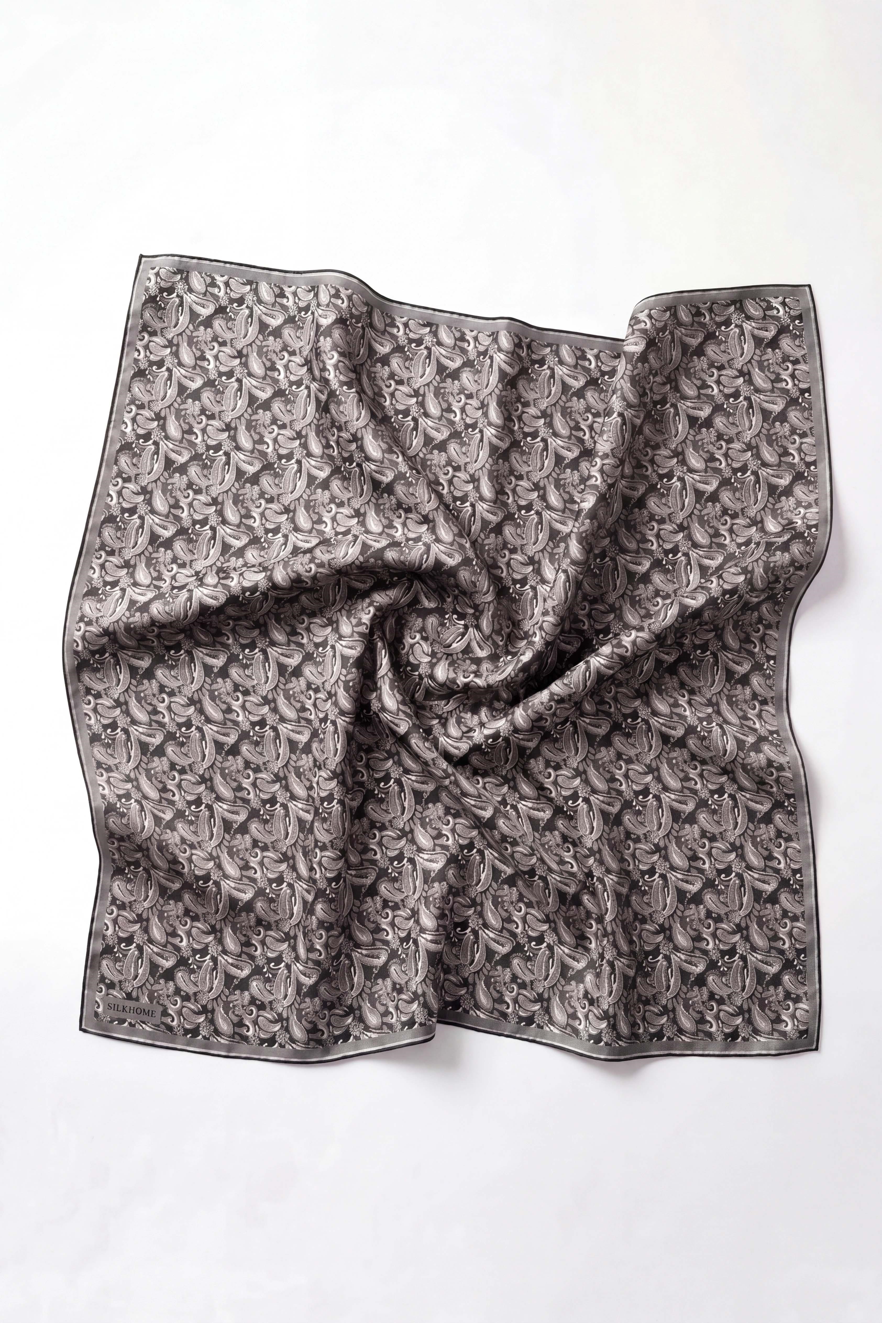 Soft Eşarp Şal Motif Siyah 90x90